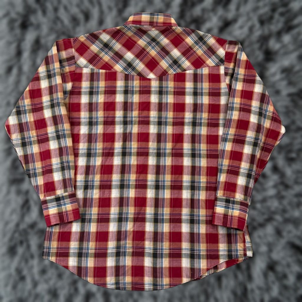 Vintage VINTAGE Ely Cattleman Pearl Snap Shirt Mens L Red Plaid Long Sleeve 80s Western Size US L / EU 52-54 / 3 - 1 Thumbnail