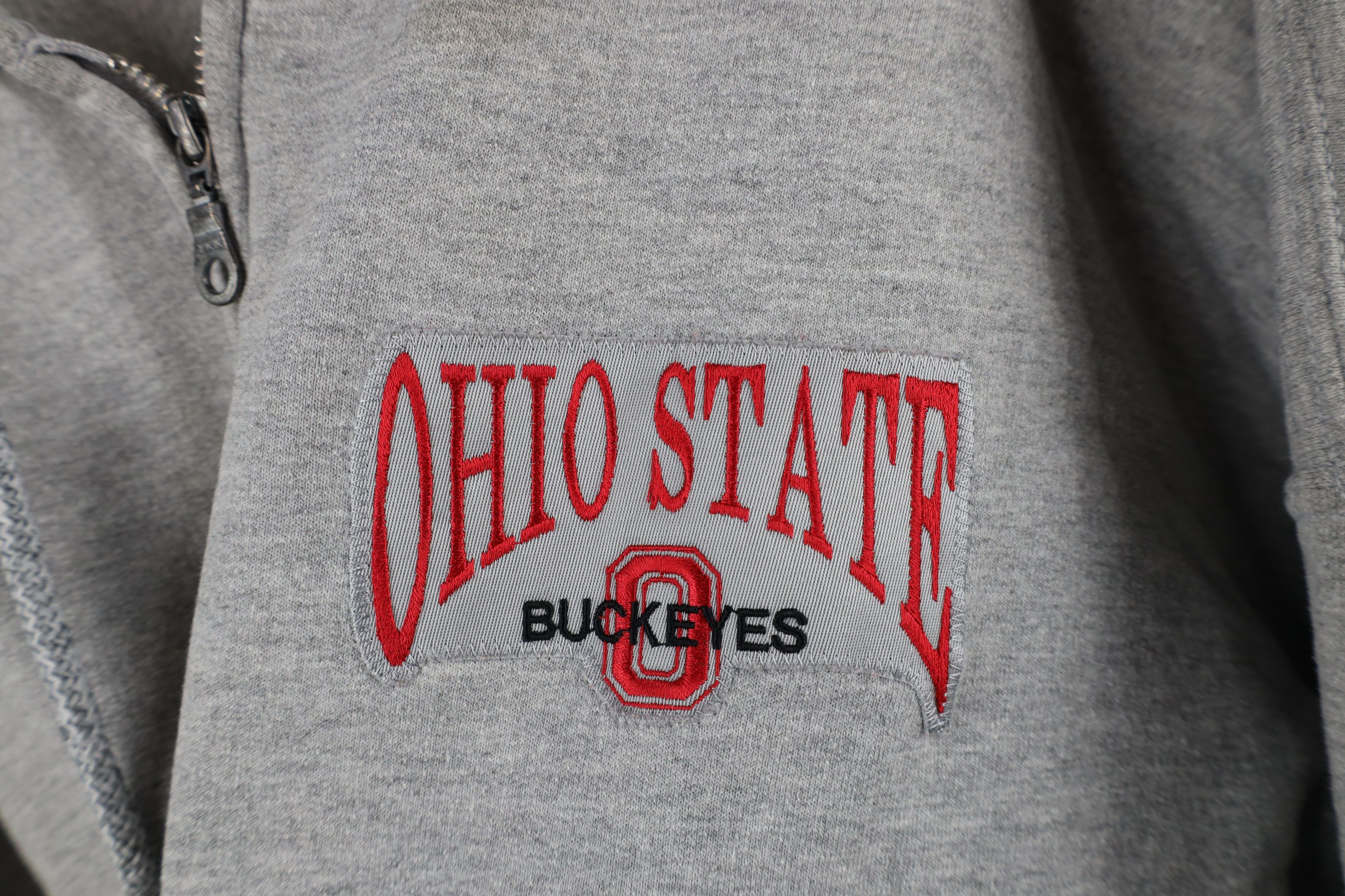 Vintage Vintage 90s Spell Out Ohio State University Full Zip Hoodie Size US XXL / EU 58 / 5 - 4 Thumbnail