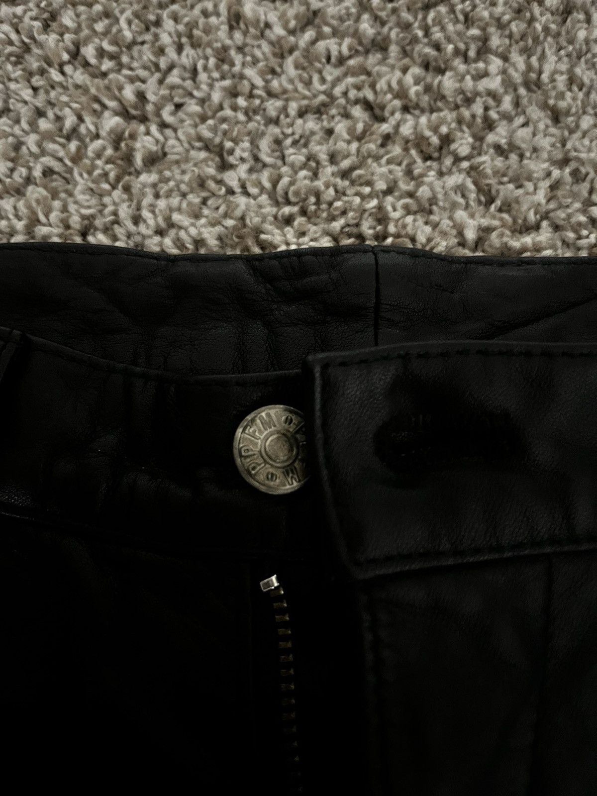 PPFM PPFM LEATHER BIKER PANTS Size US 30 / EU 46 - 4 Thumbnail