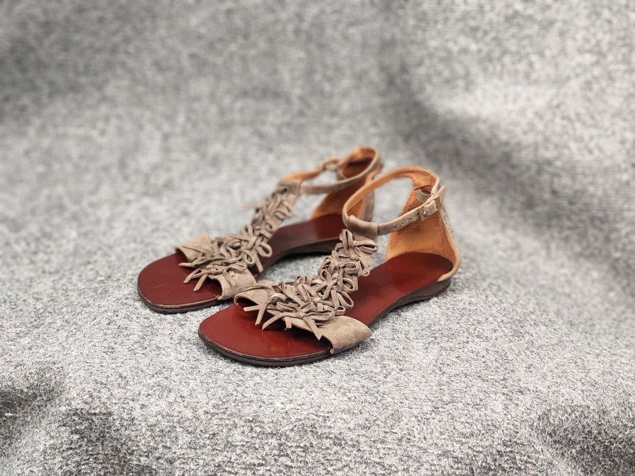 Chip & Pepper Chie Mihara Premium leather sandals without heels Shoes Size US 8.5 / IT 38.5 - 4 Thumbnail