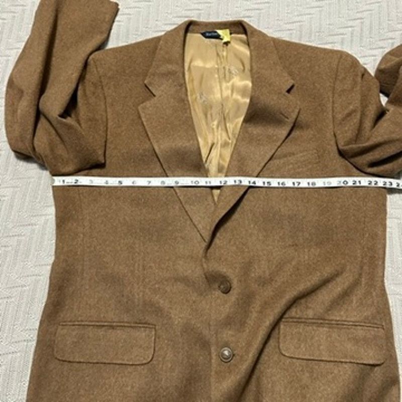 Burberry Vintage Burberry tan camel hair two button blazer size 44R Size 44R - 9 Thumbnail