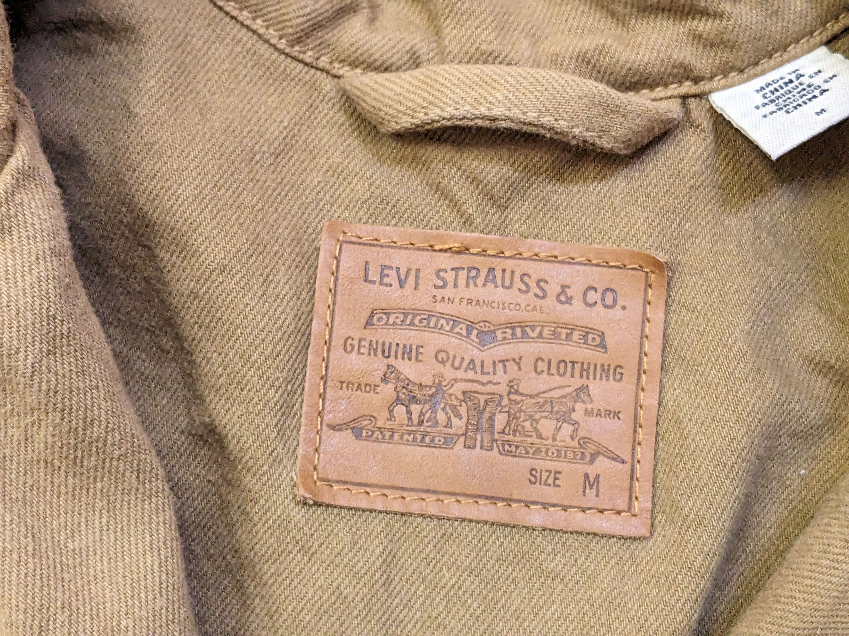 Levi's Levi's Luna Coat Medium Tan Brown Cotton Polyester Canvas Size US M / EU 48-50 / 2 - 5 Thumbnail