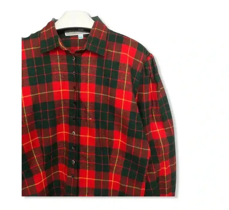 Flannel Norma Kamali Checked Plaid Tartan Flannel Shirt 👕 Size US S / EU 44-46 / 1 - 2 Thumbnail