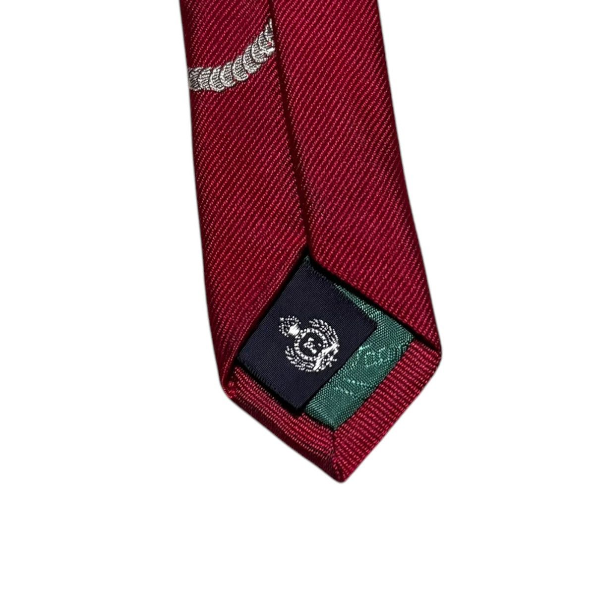 Faconnable Faconnable France Silk Hand Made Logo Nautical Anchor Tie Size ONE SIZE - 4 Thumbnail