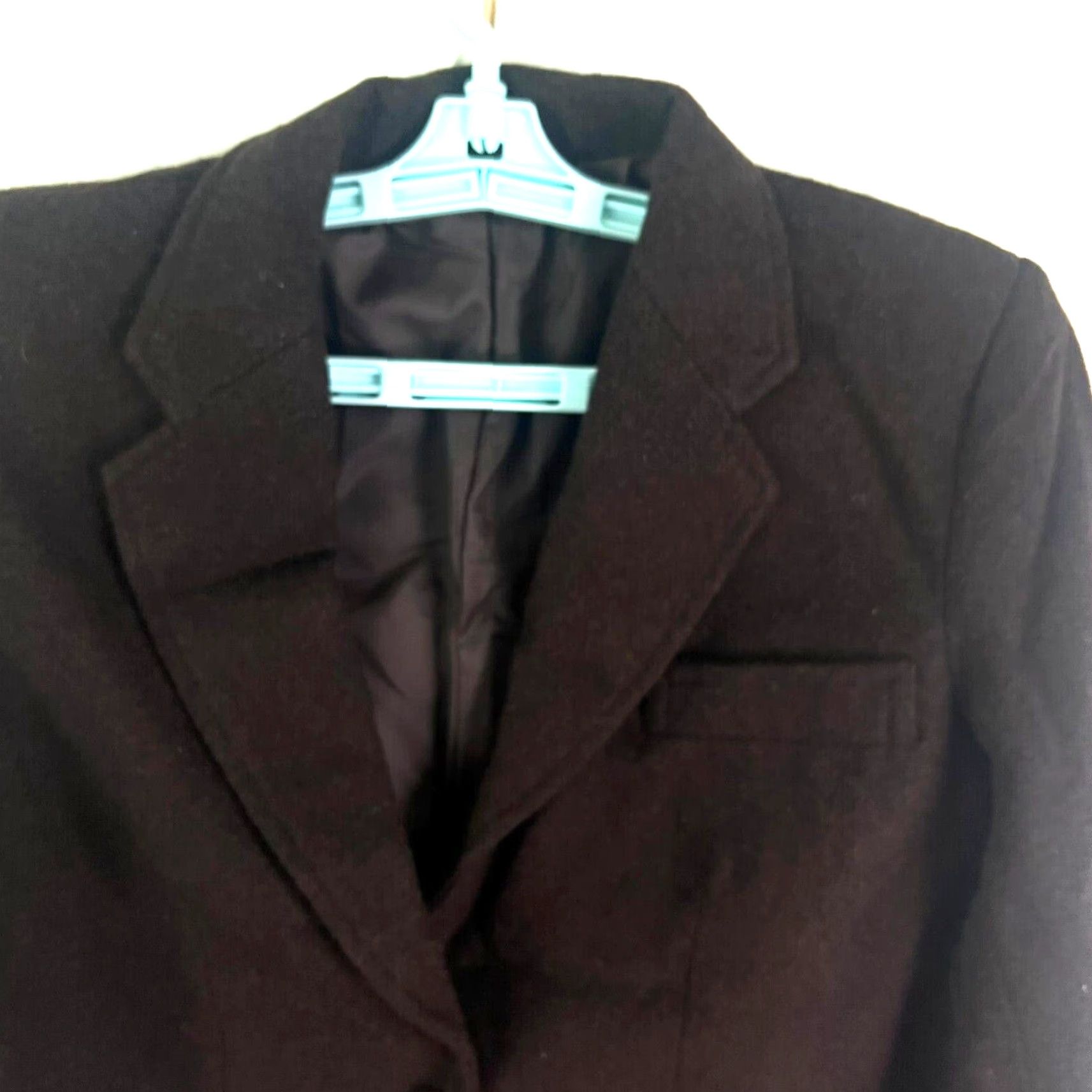 Vintage VINTAGE Single Breast Notch Wool Blend Blazer Jacket Womens Size 7/8 Brown Made in Japan Size M / US 6-8 / IT 42-44 - 4 Thumbnail