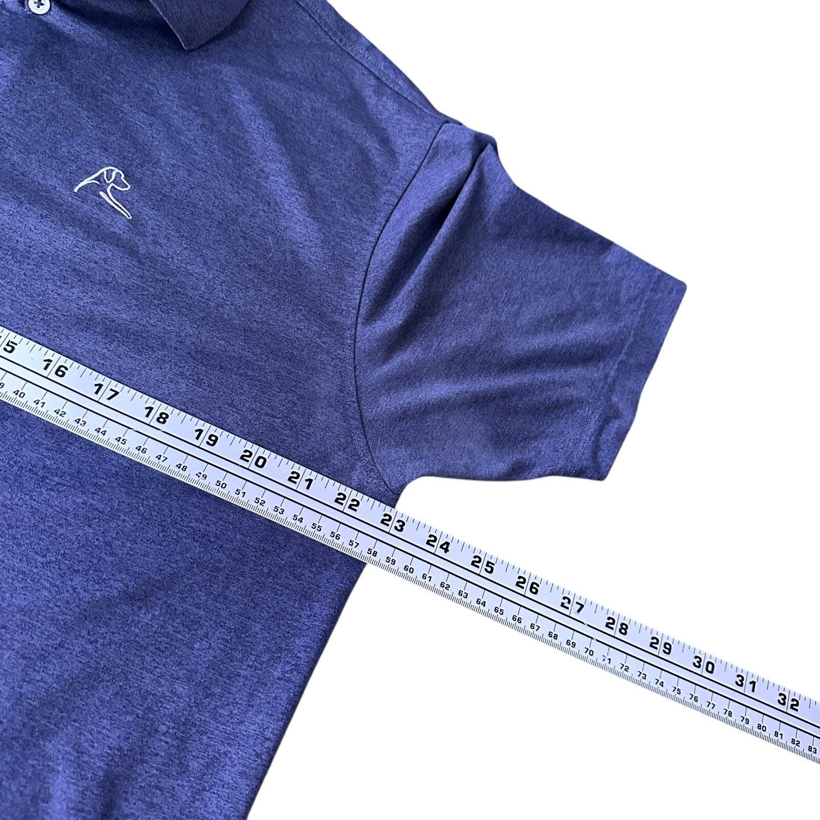 Other Rhoback Polo Shirt Men’s Large Heathered Blue Stretch Golf Size US L / EU 52-54 / 3 - 7 Thumbnail