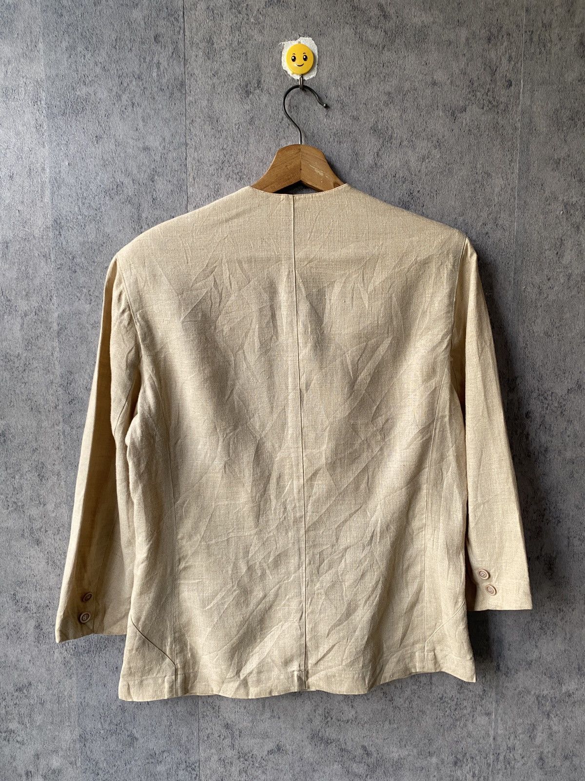 Issey Miyake Vintage 70s/80s Issey Miyake Square Label Linen Coat Jacket Size M / US 6-8 / IT 42-44 - 3 Thumbnail