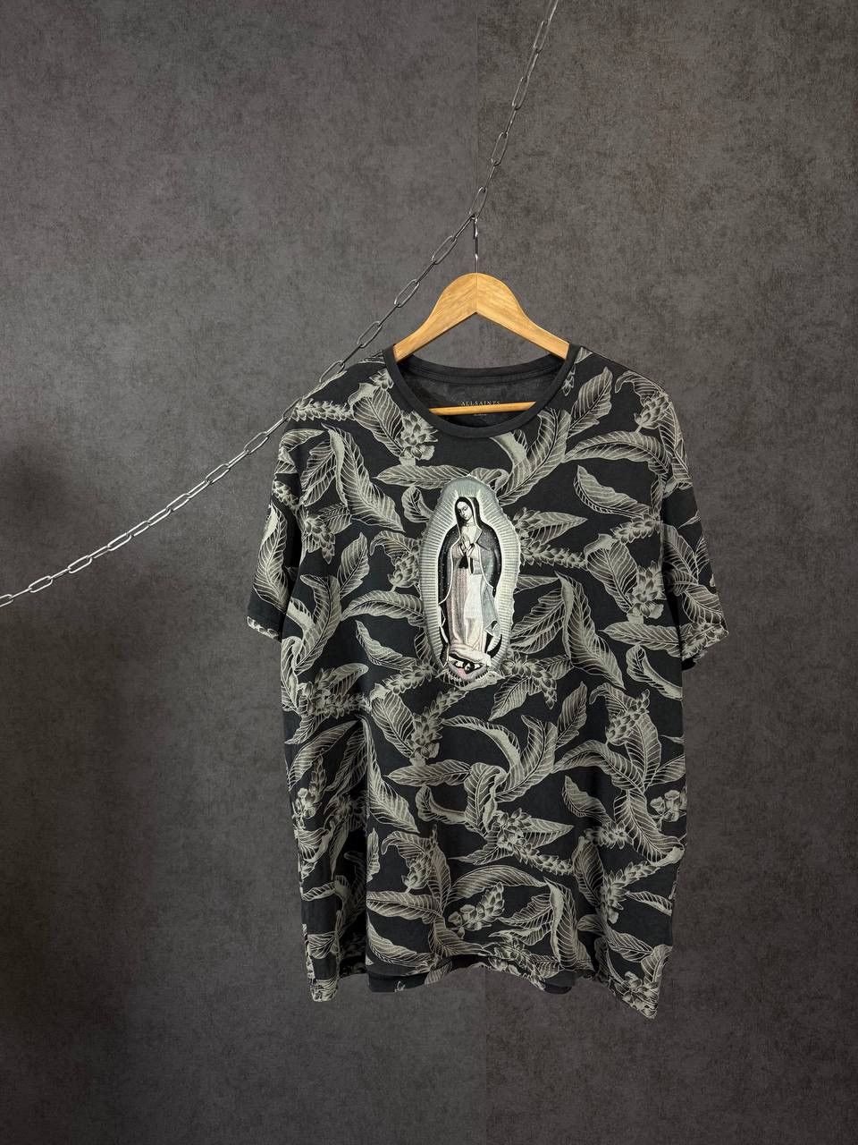 Allsaints religion art overprinted tee