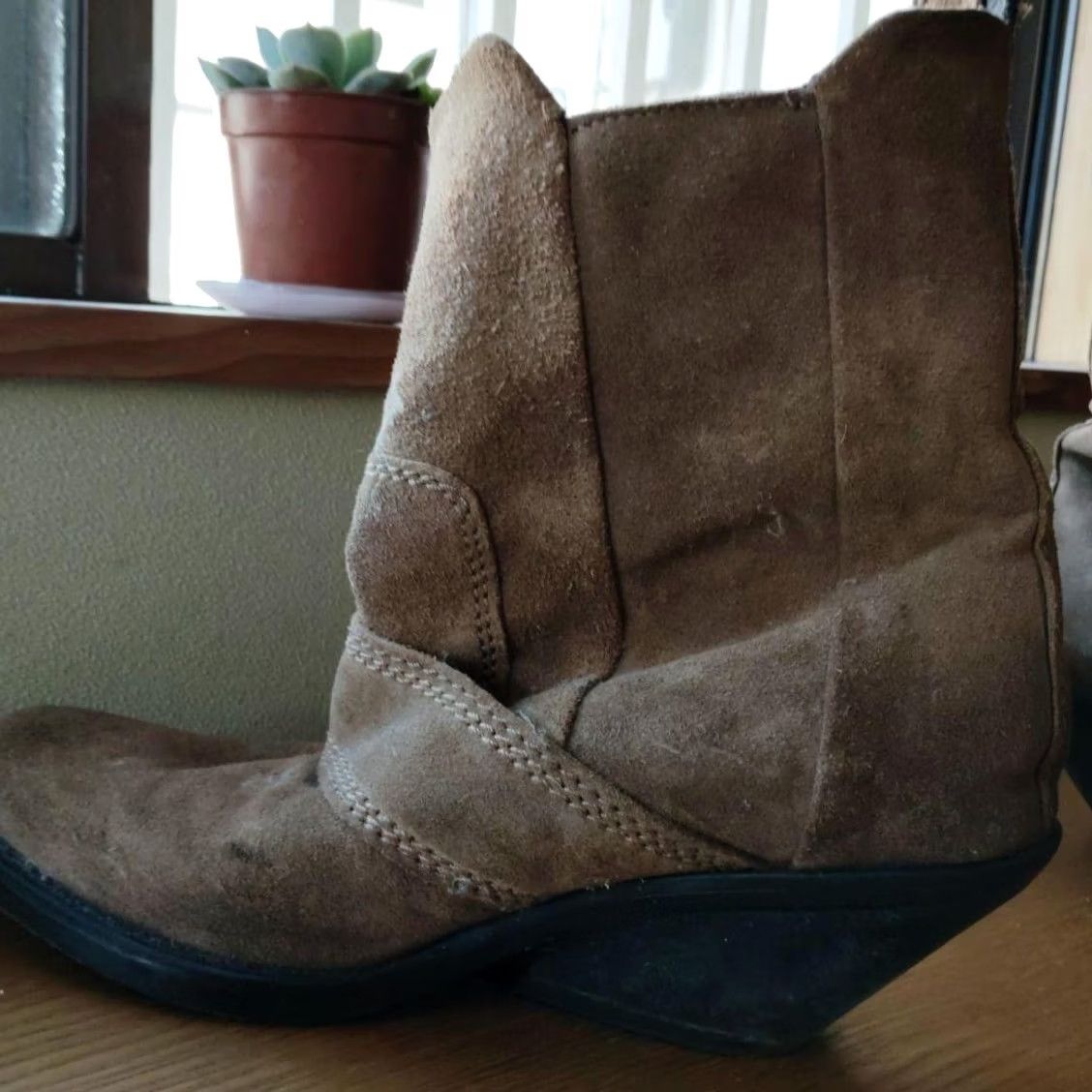 Diesel VINTAGE Diesel Women Brown Genuine Leather Western Boots strap Luxury Classic Size US 8 / IT 38 - 3 Thumbnail