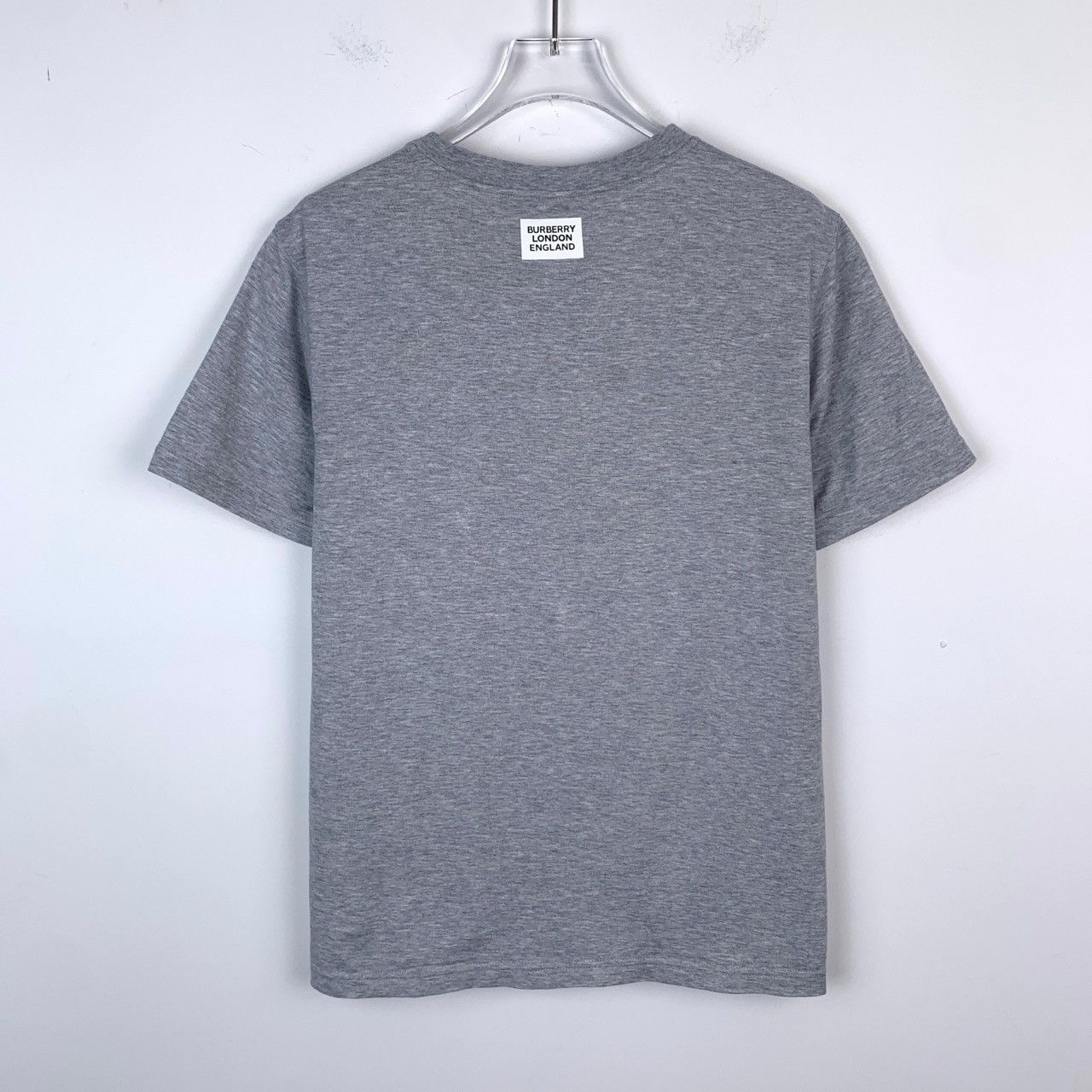 Burberry Burberry Grey Logo Print Cotton T-Shirt (Size S) Size US S / EU 44-46 / 1 - 8 Thumbnail