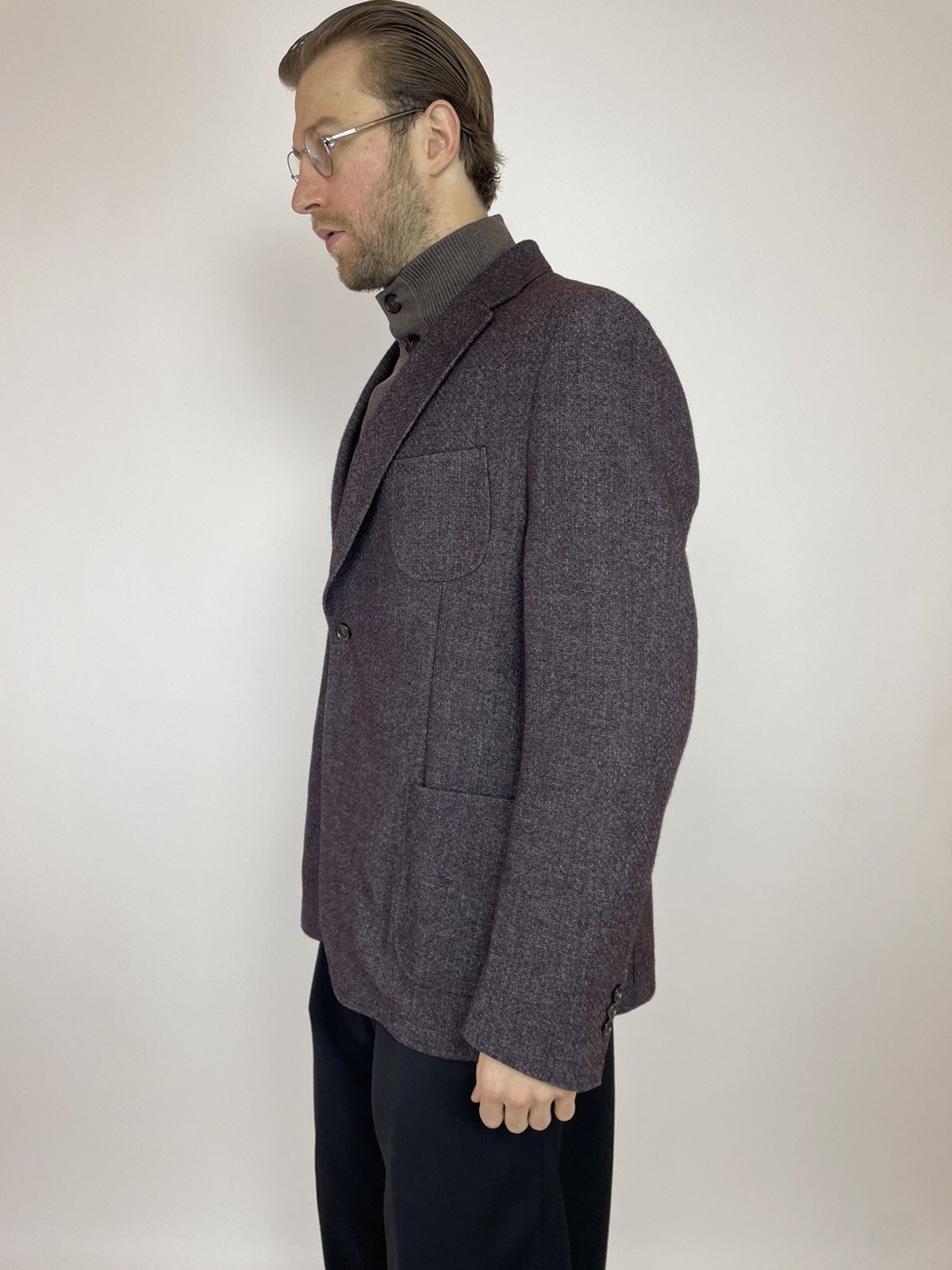 Bugatti Bugatti Wool Unlined blazer toscana pockets Mens size 58 Size 54R - 4 Thumbnail