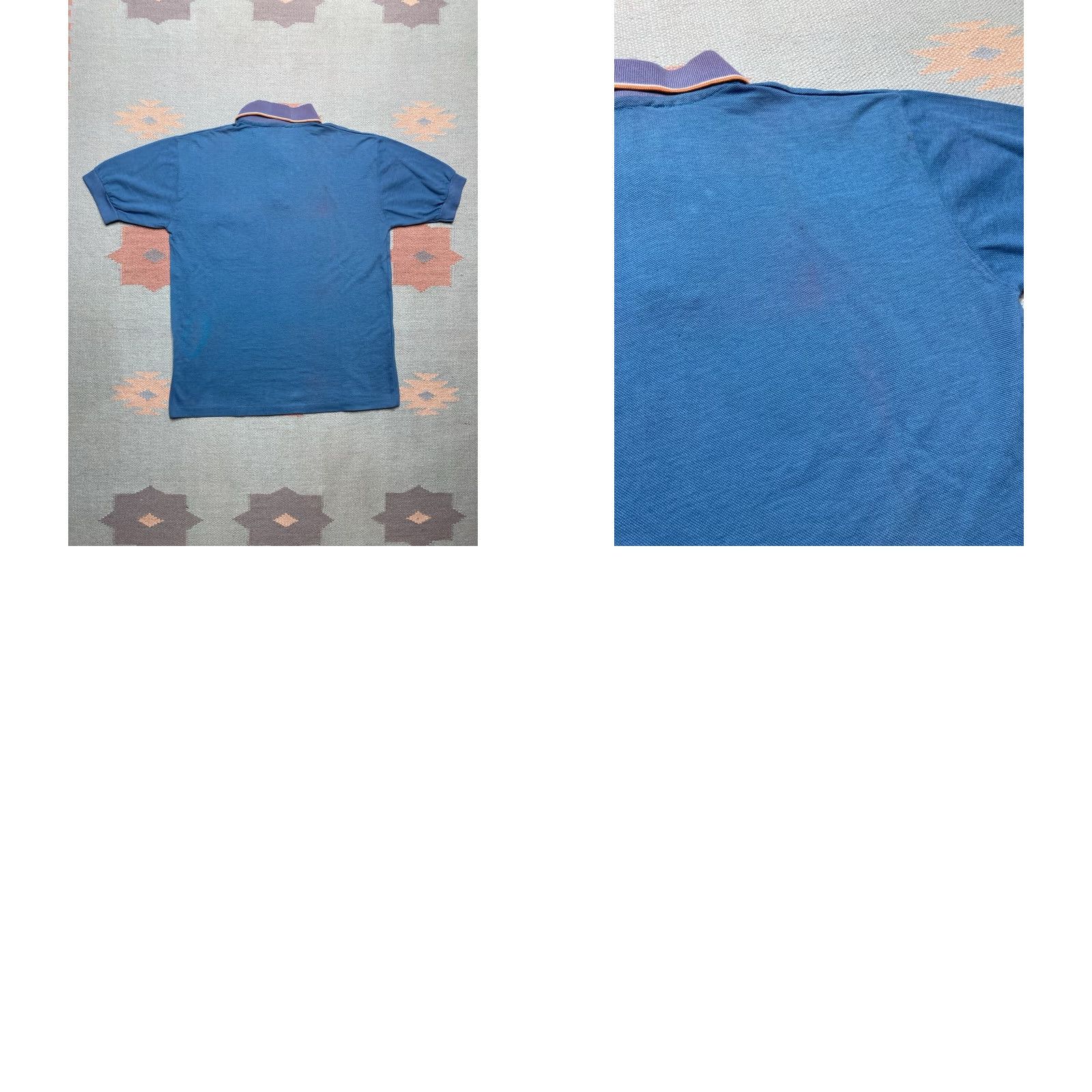 Vintage VINTAGE MunsingWear Polo Shirt Short Sleeve Blue Golf 70s Combed Cotton Large Mens Size US L / EU 52-54 / 3 - 8 Thumbnail