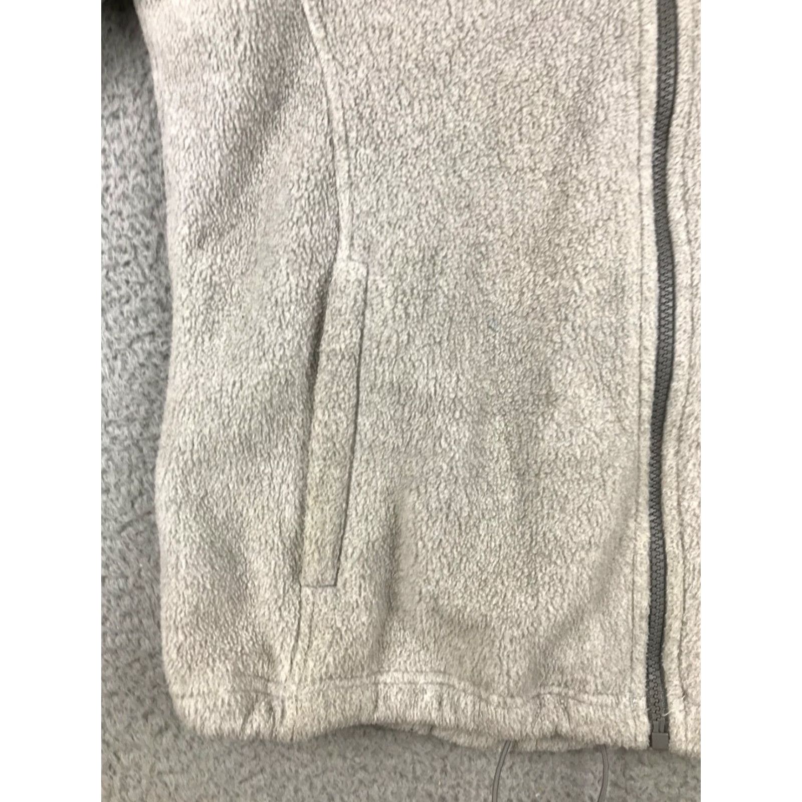 The North Face The North Face Jacket Women's L Gray Full Zip High Neck Fleece Pockets Logo Jacket Womens L Gray Logo Size L / US 10 / IT 46 - 7 Thumbnail