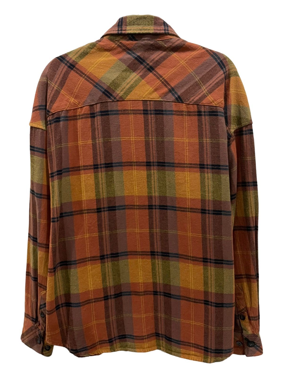 Japanese Brand AWA Travis Scott Style Relaxed Fix Tartan Plaid Flannel Size US M / EU 48-50 / 2 - 2 Thumbnail