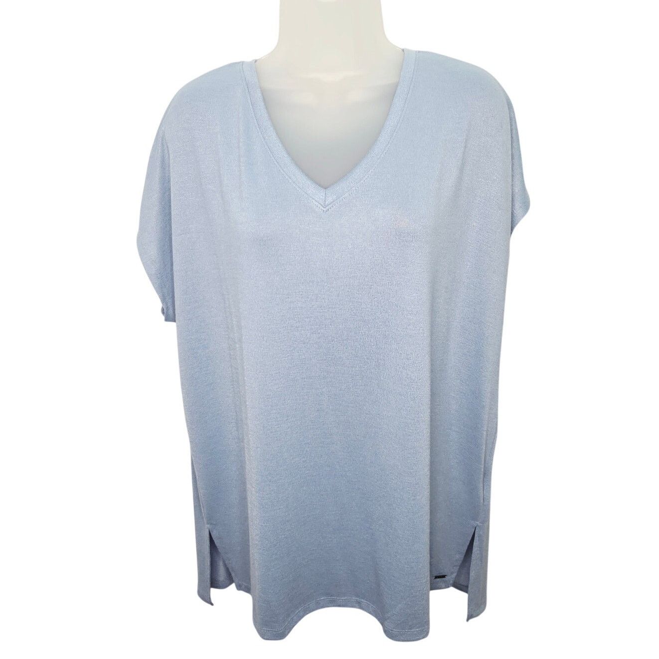 Orvis Orvis Dolman Sleeve V Neck Tee Shirt Blue Boxy Relaxed Top Size XL / US 12-14 / IT 48-50 - 1 Thumbnail