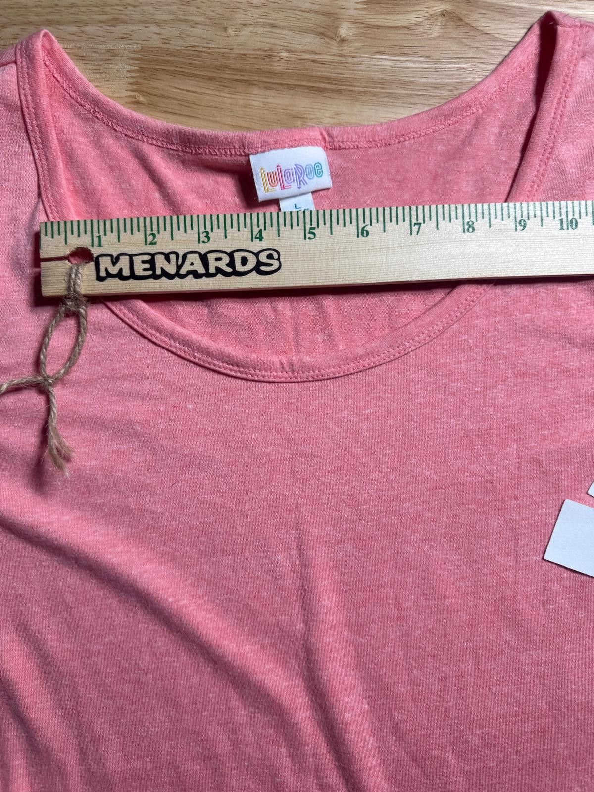 Designer New LuLaRoe Women's Midi Dress Pink Scoop Neck Size M / US 6-8 / IT 42-44 - 3 Thumbnail