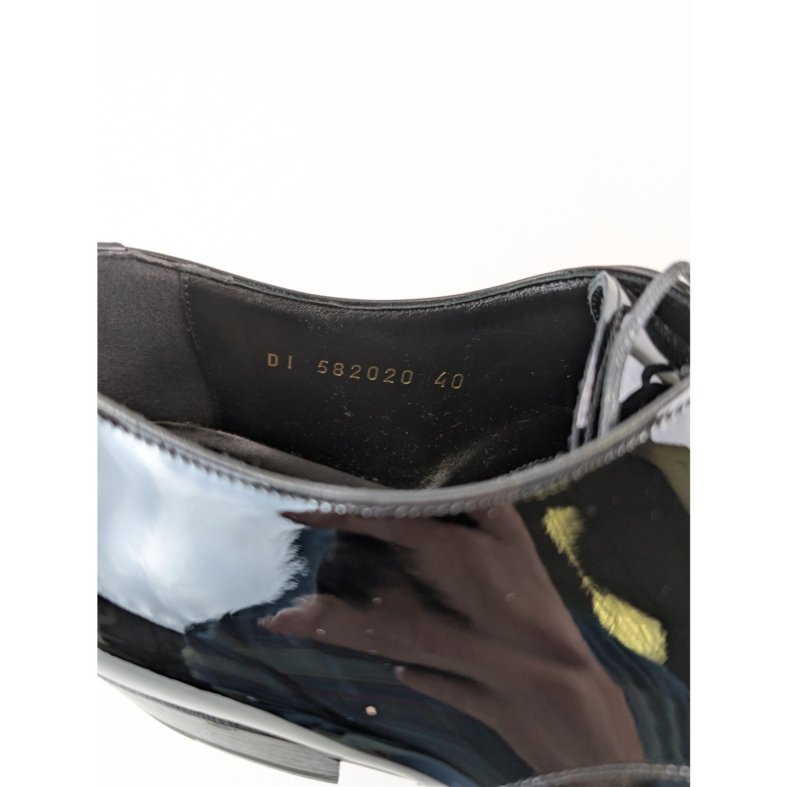 Saint Laurent Paris o1rshd Leather Lace Ups Shoe boots in Black Size US 7 / EU 40 - 16 Thumbnail