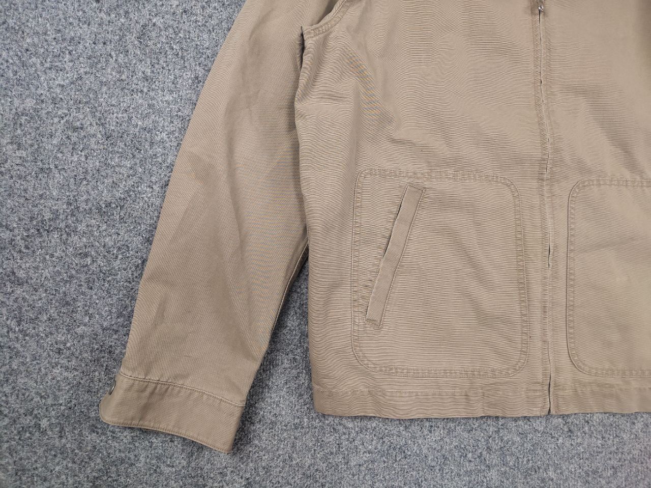 Japanese Brand Vintage Uniqlo Japan Minimalism Canvas Zip Bomber Jacket Size US L / EU 52-54 / 3 - 4 Thumbnail