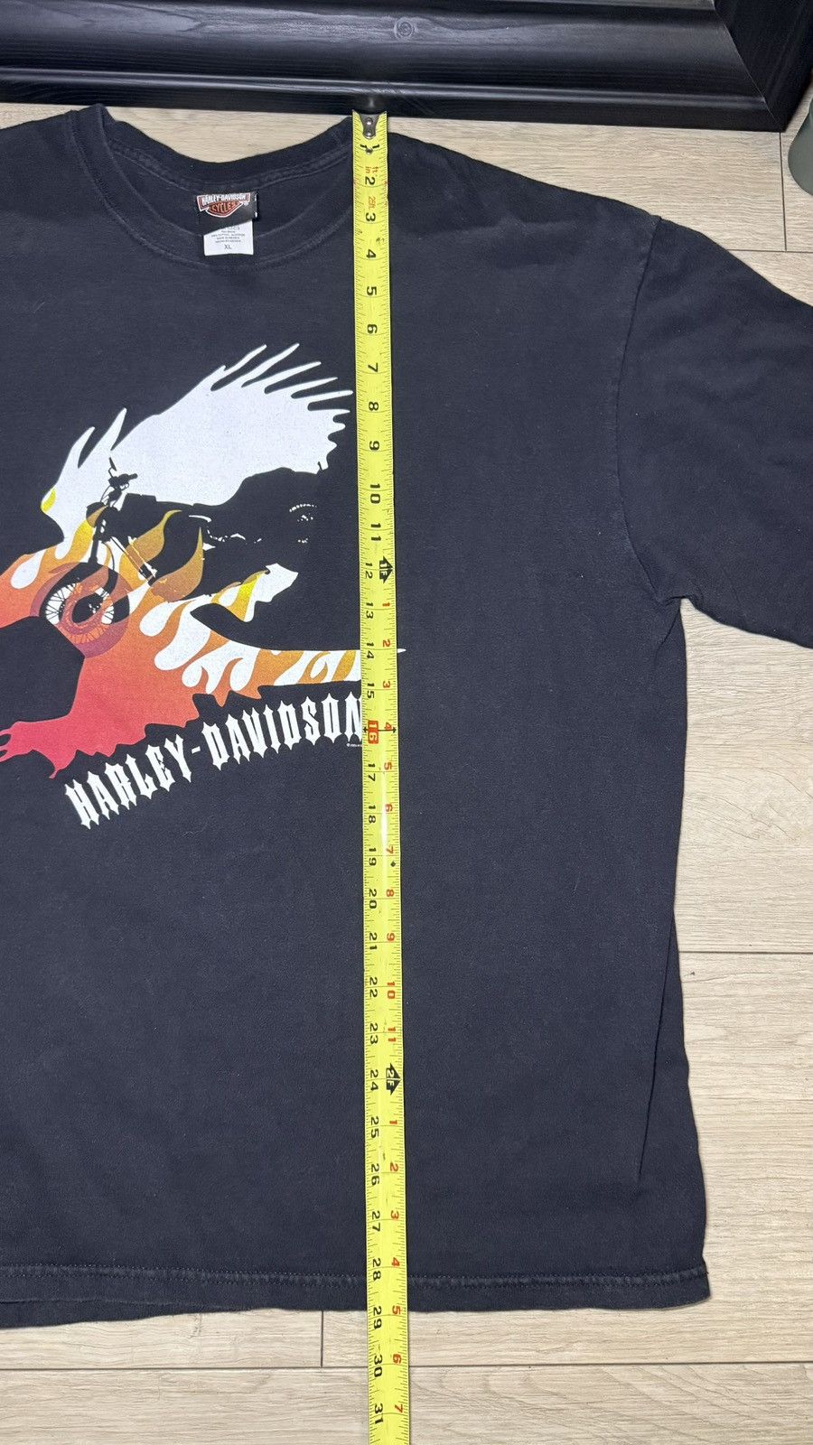 Harley Davidson Vintage 2000s Harley Davidson Flaming Eagle Motorcycle Shirt Size US XL / EU 56 / 4 - 5 Thumbnail