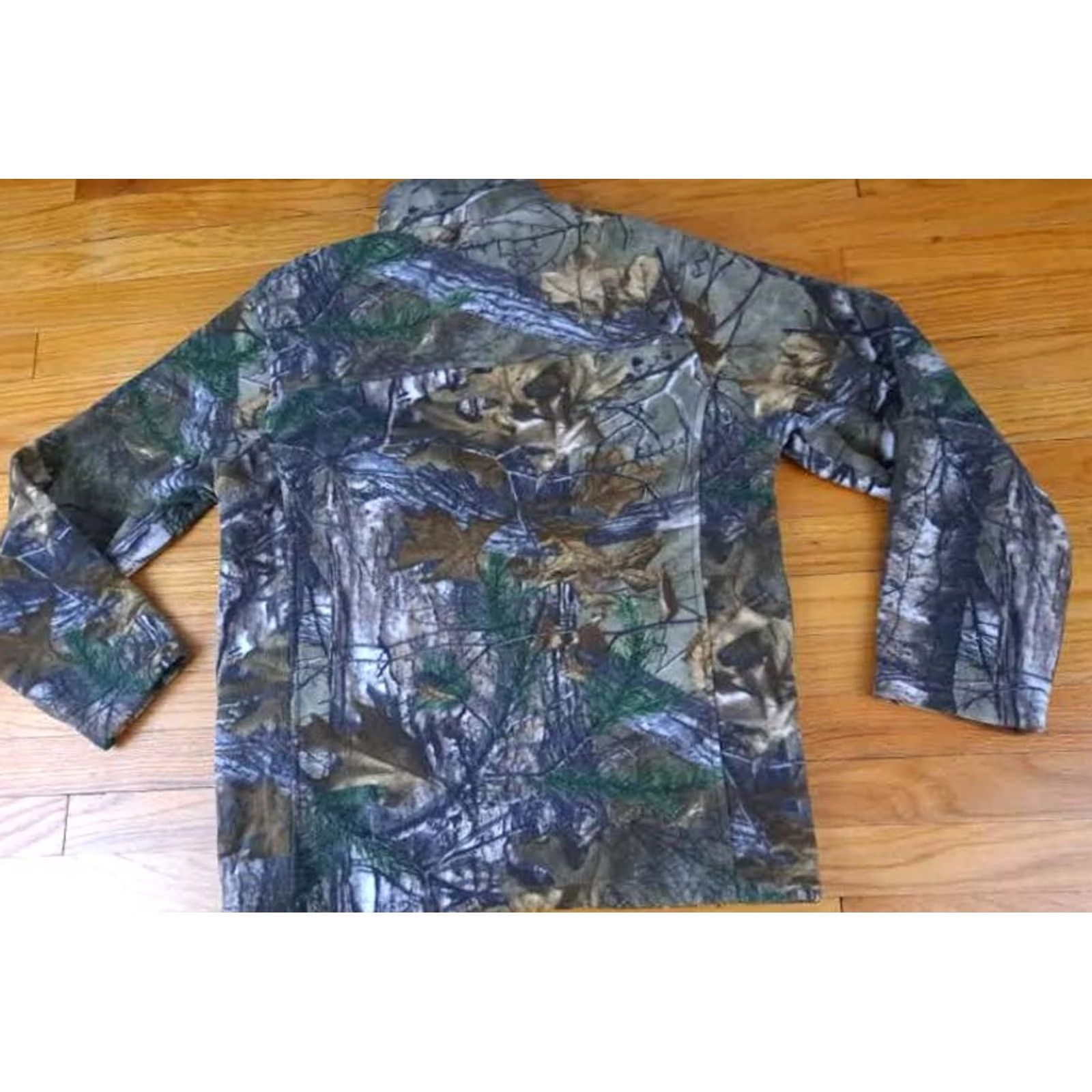 Realtree VINTAGE Realtree Camouflage Full Zip Fleece Jacket Medium M Unisex Adults Green Warm Up Jacket Size US M / EU 48-50 / 2 - 6 Thumbnail