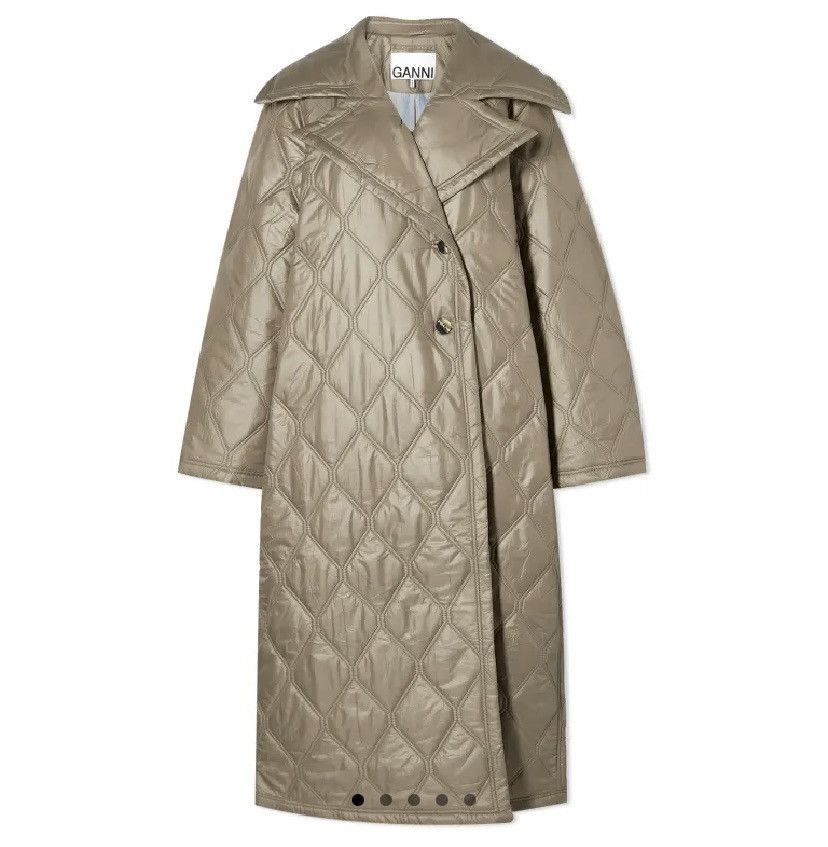 Ganni GANNI SHINY QUILT COAT Size M / US 6-8 / IT 42-44 - 1 Thumbnail