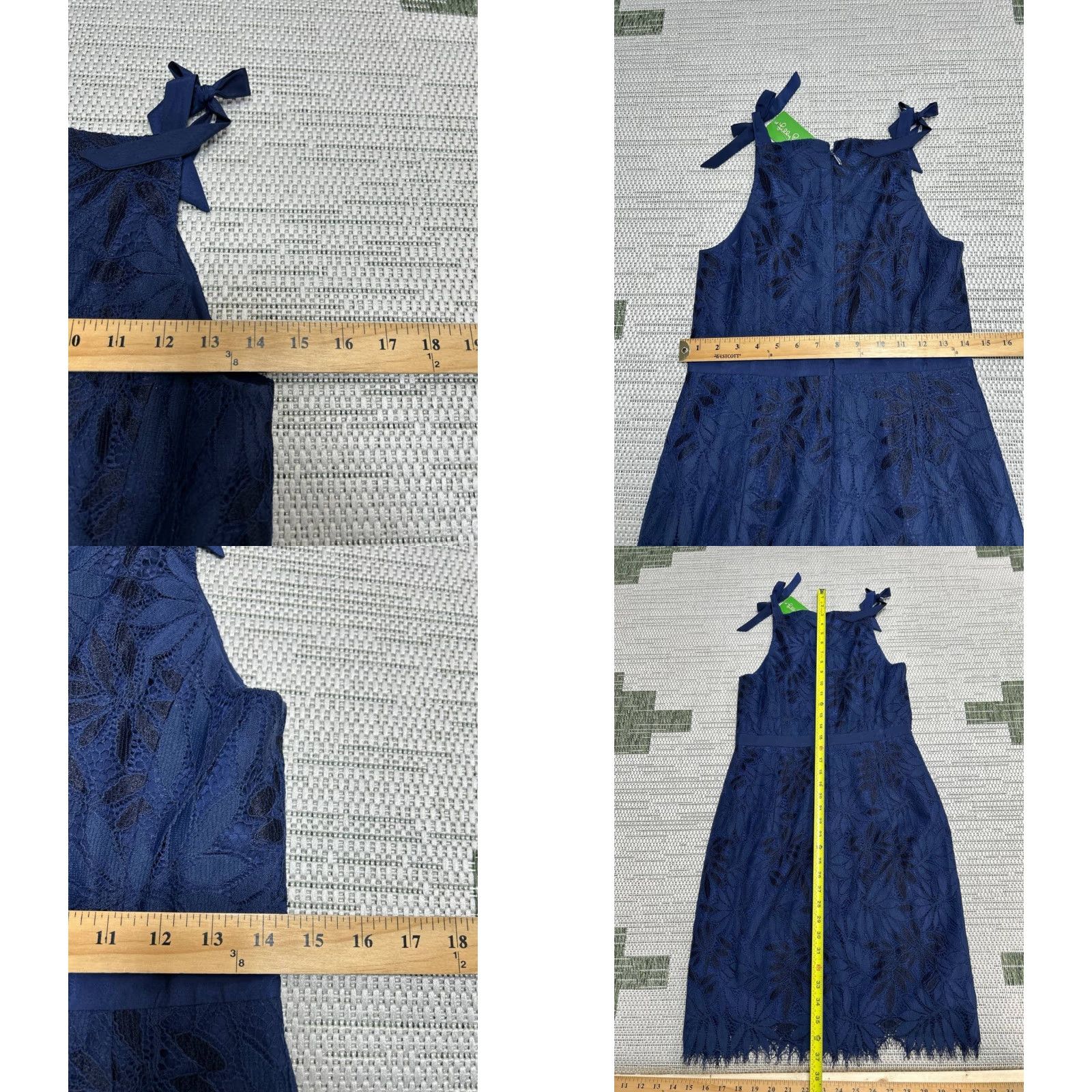 Lilly Pulitzer Lilly Pulitzer Kayleigh Shift Dress Womens 4 Blue Fern Gallery Lace Cotton New Size S / US 4 / IT 40 - 8 Thumbnail