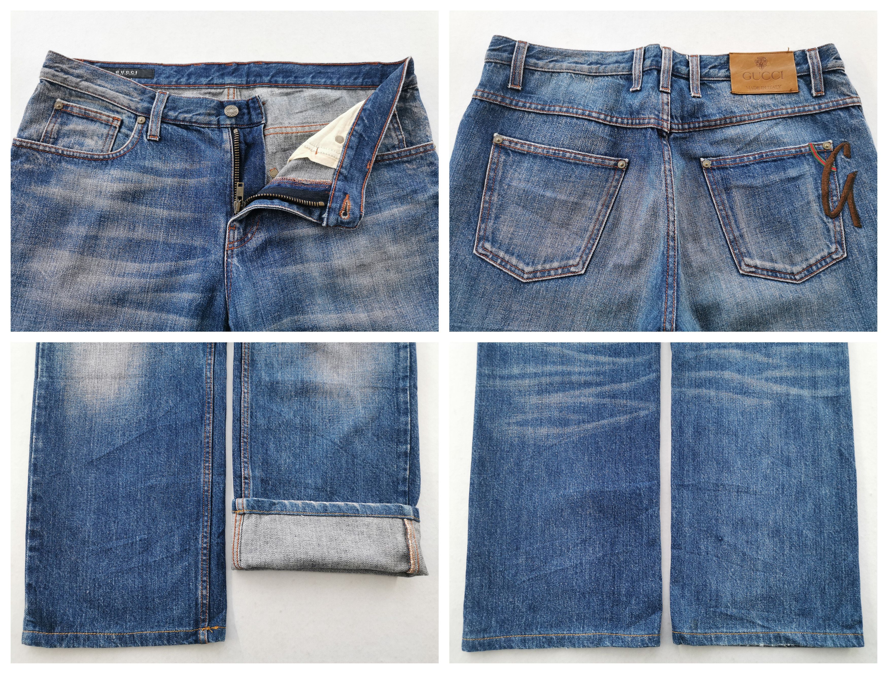 Gucci Gucci Embroidery Denim Jeans Size US 35 - 7 Thumbnail