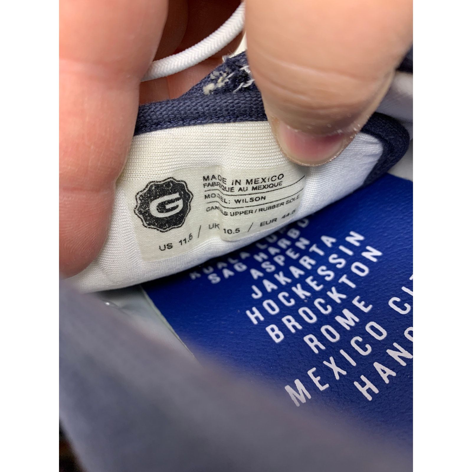 Greats Greats Wilson Men's Size 11.5 Leather Toe Sneaker Blue Size US 11.5 / EU 44-45 - 5 Thumbnail