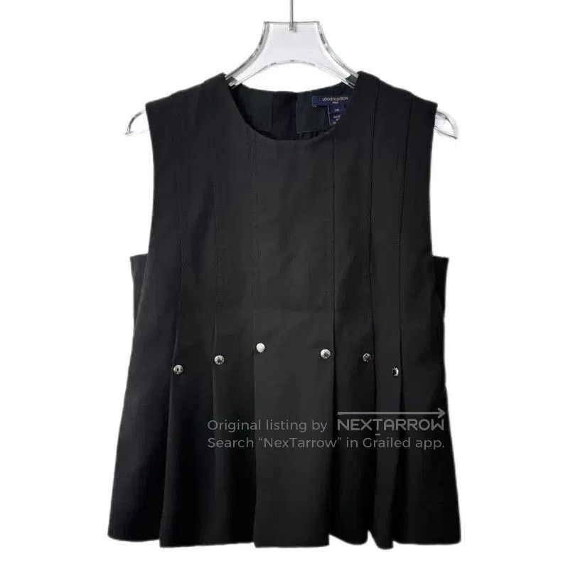 Louis Vuitton Louis Vuitton Black Cotton Blend Dress . Size L / US 10 / IT 46 - 1 Thumbnail