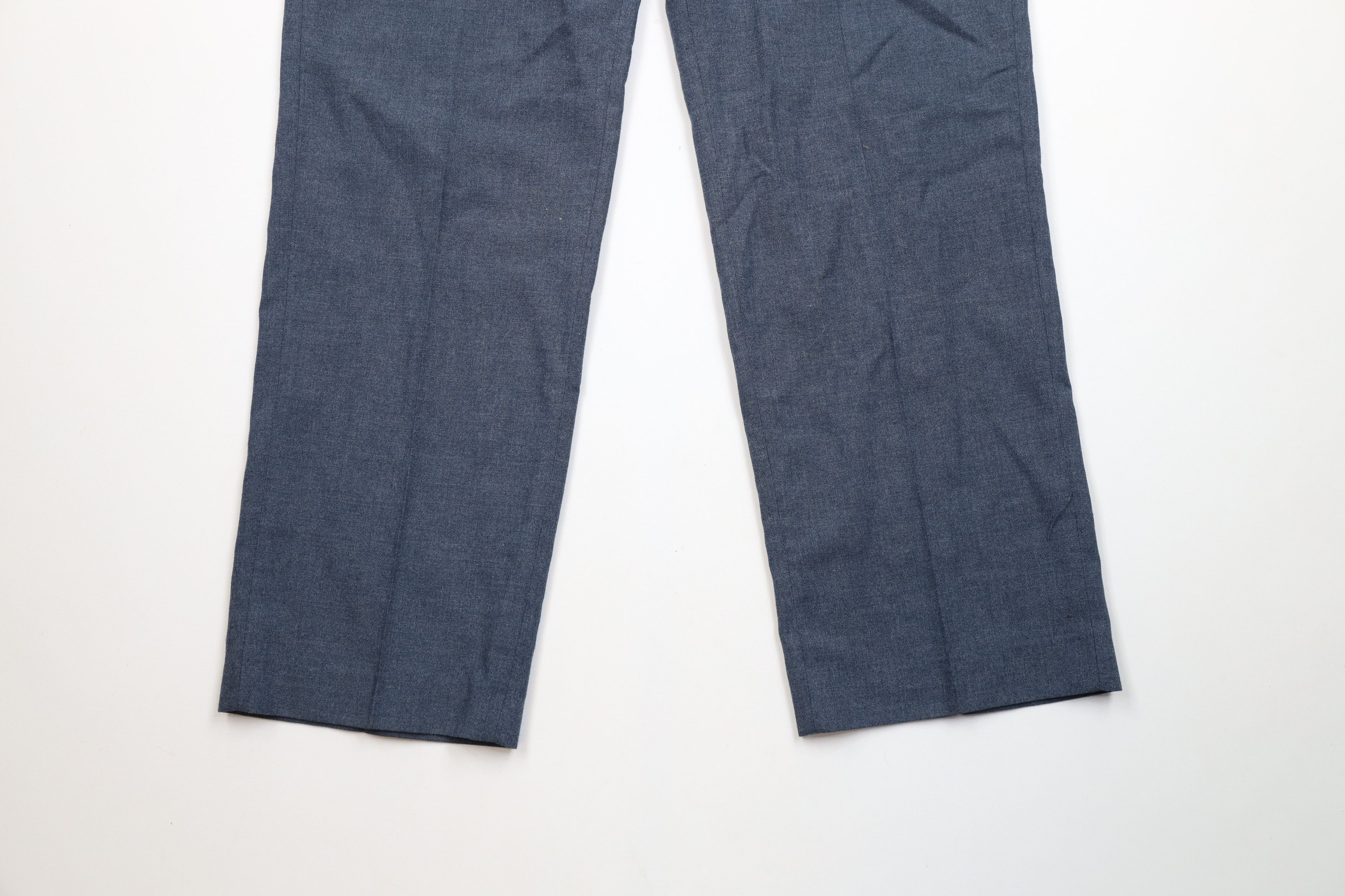 Vintage Vintage 90s Streetwear Flared Wide Leg Chino Pants Blue Size US 36 / EU 52 - 4 Thumbnail