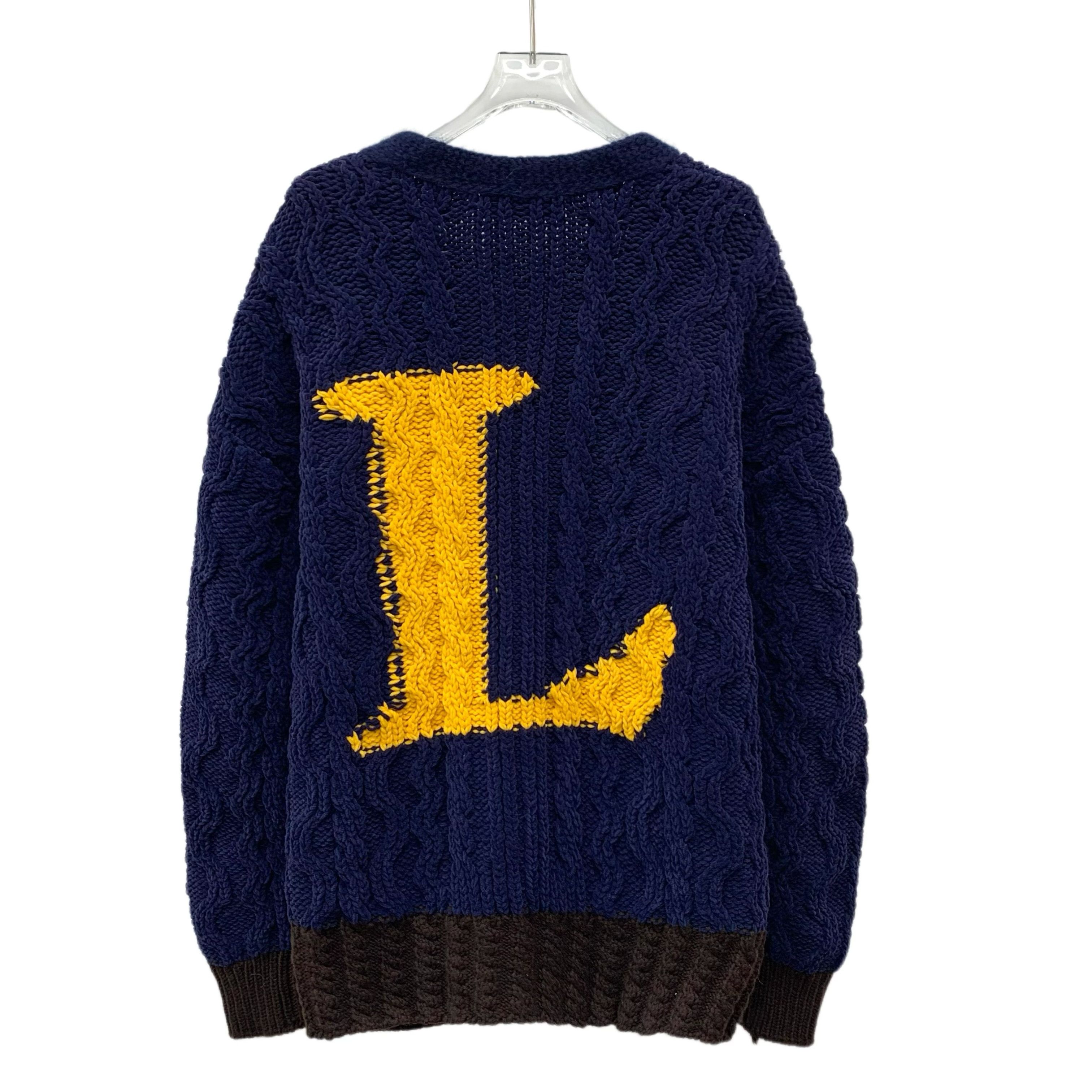 Lanvin Lanvin Cable Knit Cardigan Navy (S) Size US S / EU 44-46 / 1 - 2 Thumbnail