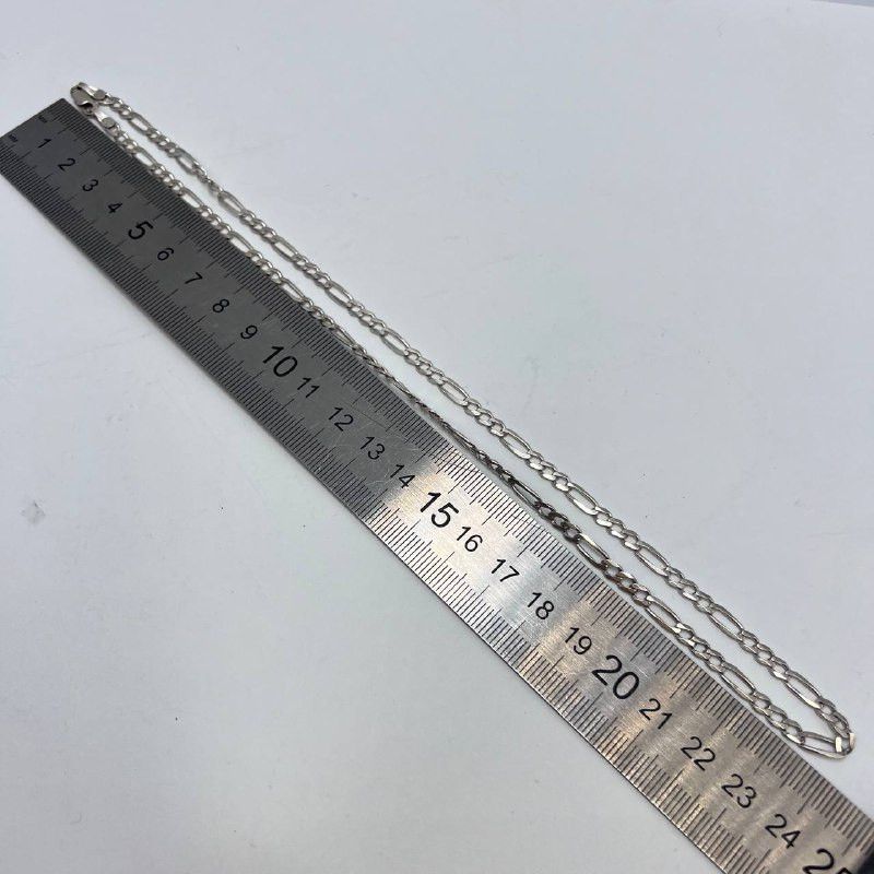 Sterling Silver Vintage Sterling Silver 925 Curb Chain Necklace Italy Size ONE SIZE - 5 Thumbnail