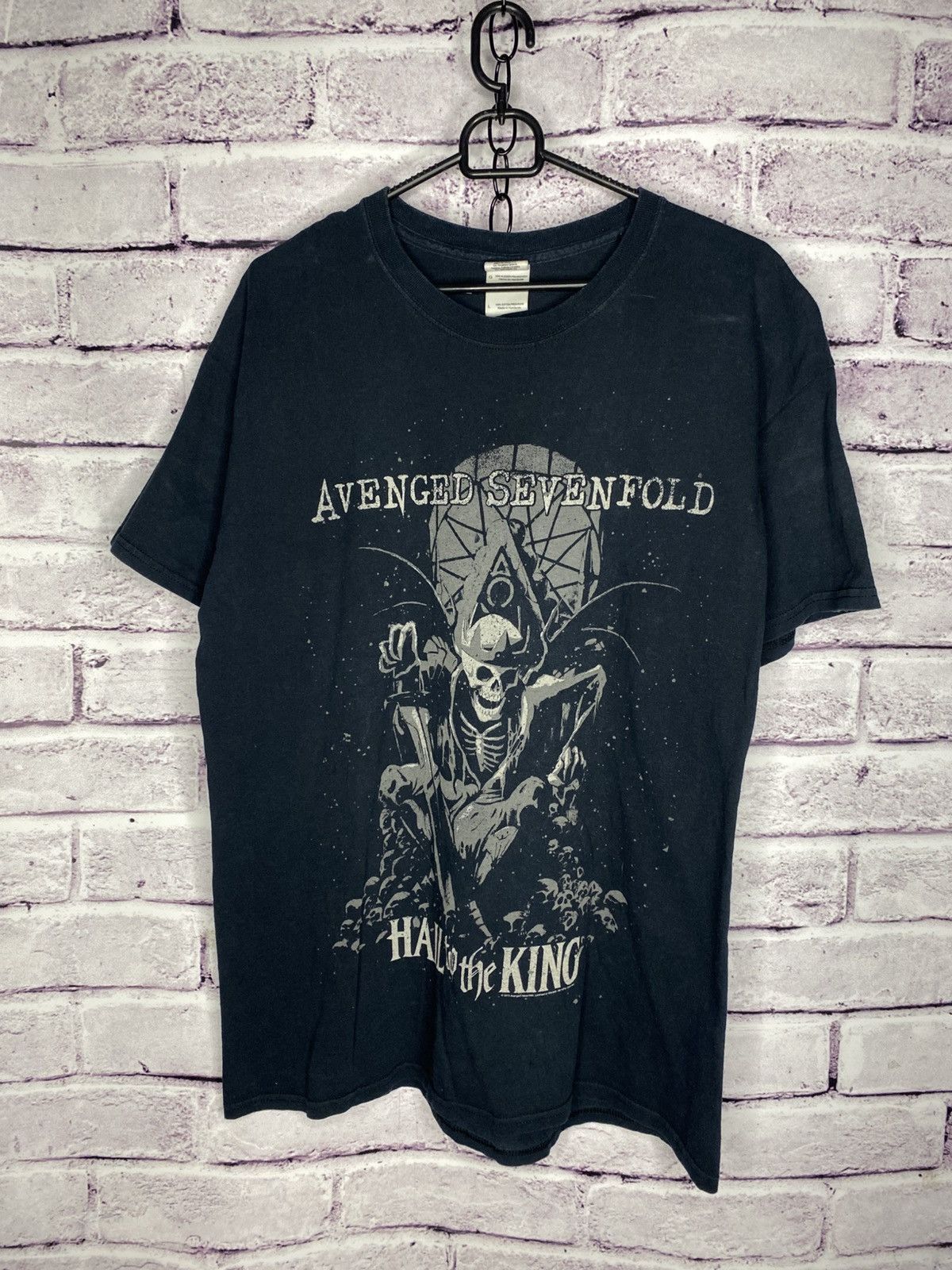 Band Tees Men's Vintage Band Tee Avenged Sevenfold Skull Sword Promo Size US L / EU 52-54 / 3 - 1 Thumbnail