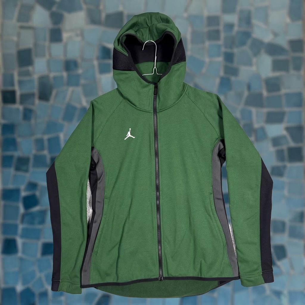 Jordan Brand Jordan Hoodie Womens L Full Zip Showtime Therma Fit Tech Nike Jumpman Sweatshirt Size L / US 10 / IT 46 - 1 Thumbnail