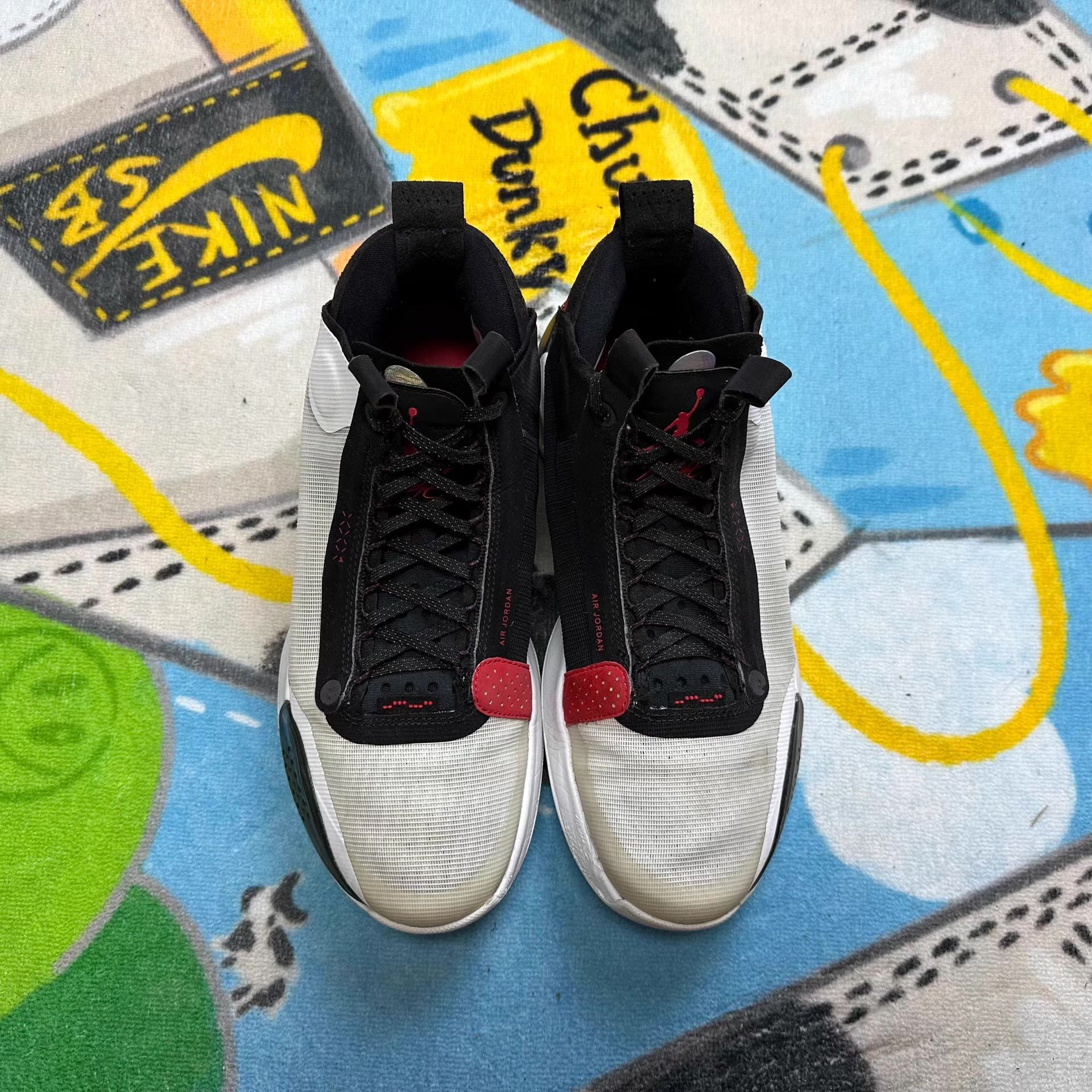 Nike Air Jordan 34 Bred Basketball Shoes Ｑ20 Size US 9 / EU 42 - 4 Thumbnail