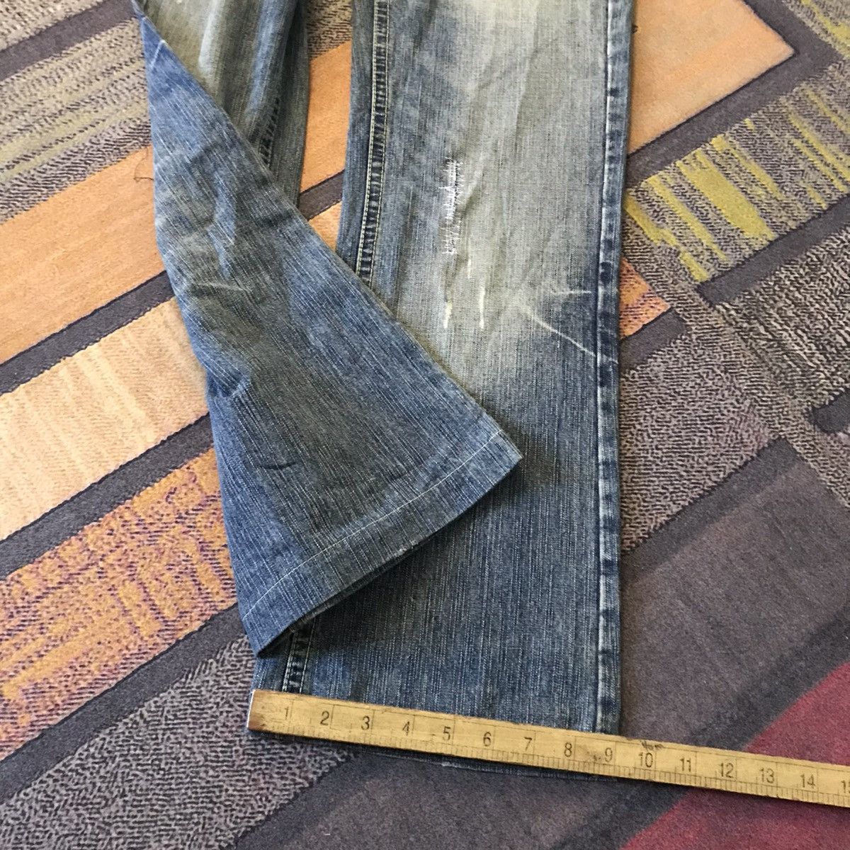 Stitch's Jeans Betty blue love embroidered art flower jeans Size 28" / US 6 / IT 42 - 7 Thumbnail