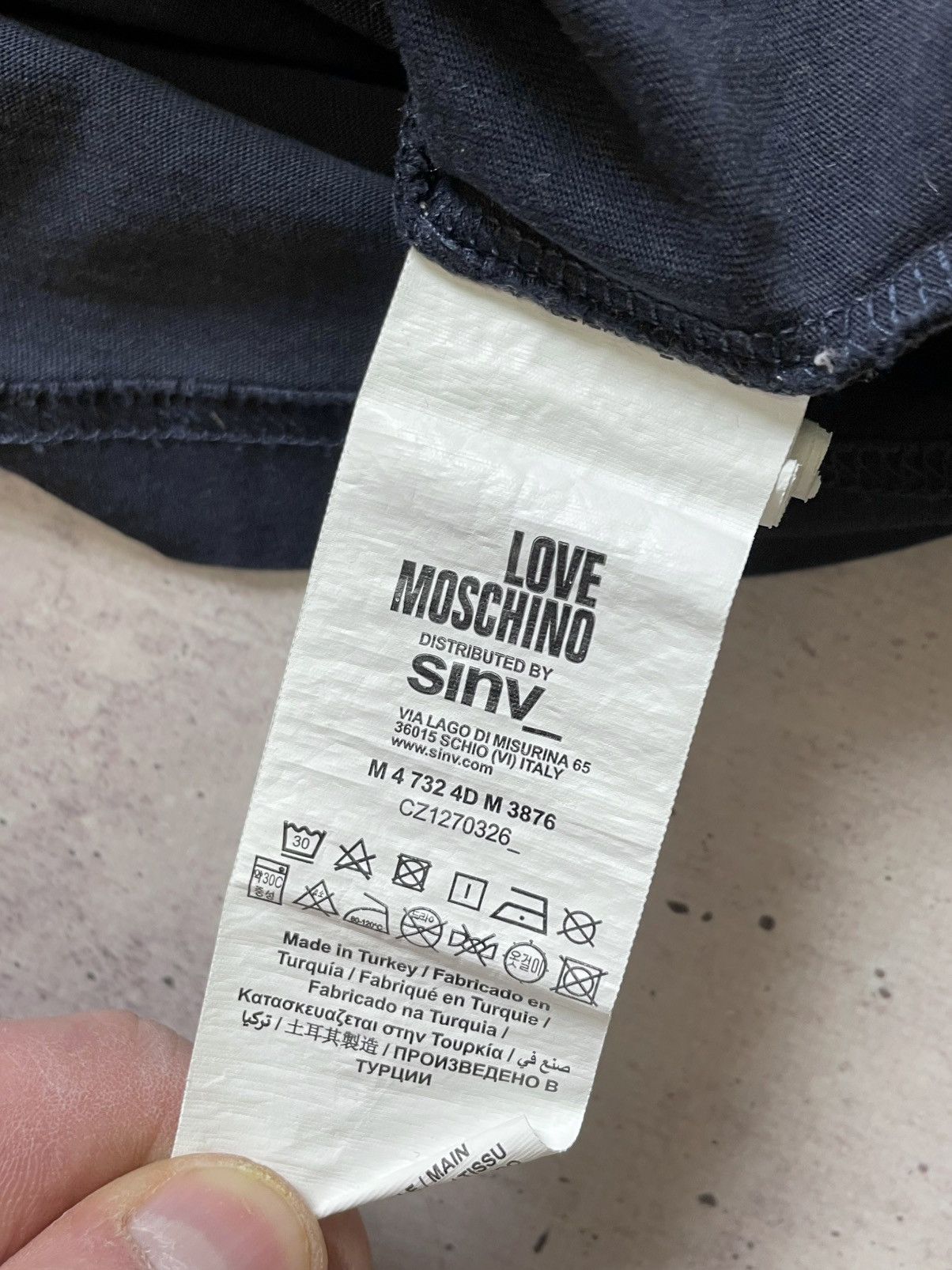 Moschino Love Moshino Black T Shirt Men Size M Big Logo Luxury Size US M / EU 48-50 / 2 - 7 Thumbnail
