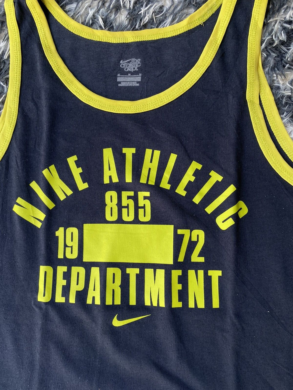 Nike Vintage Nike athletic 1972 department tanktop cotton Size US M / EU 48-50 / 2 - 2 Thumbnail