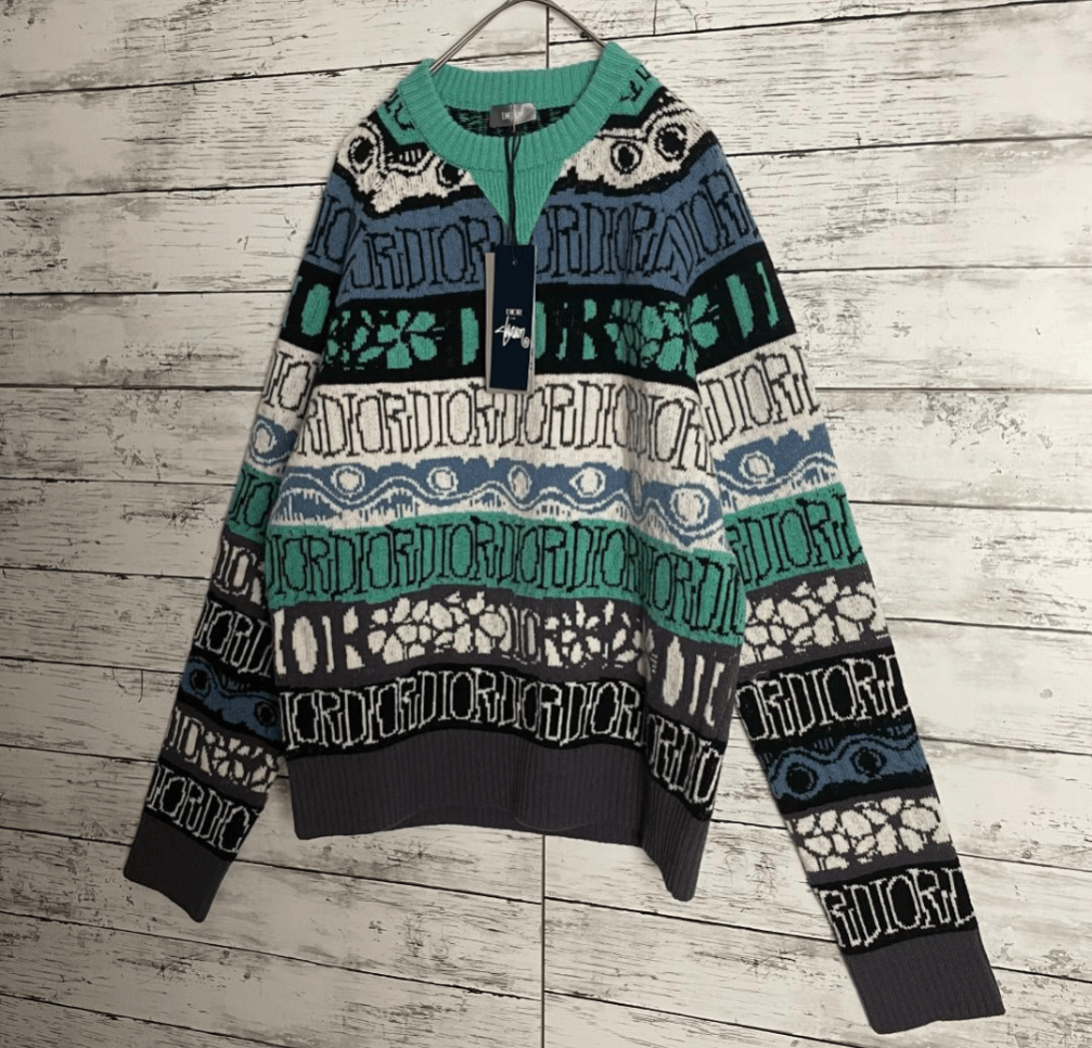Stussy Dior × STUSSY Collaboration Sweater Size US S / EU 44-46 / 1 - 3 Thumbnail