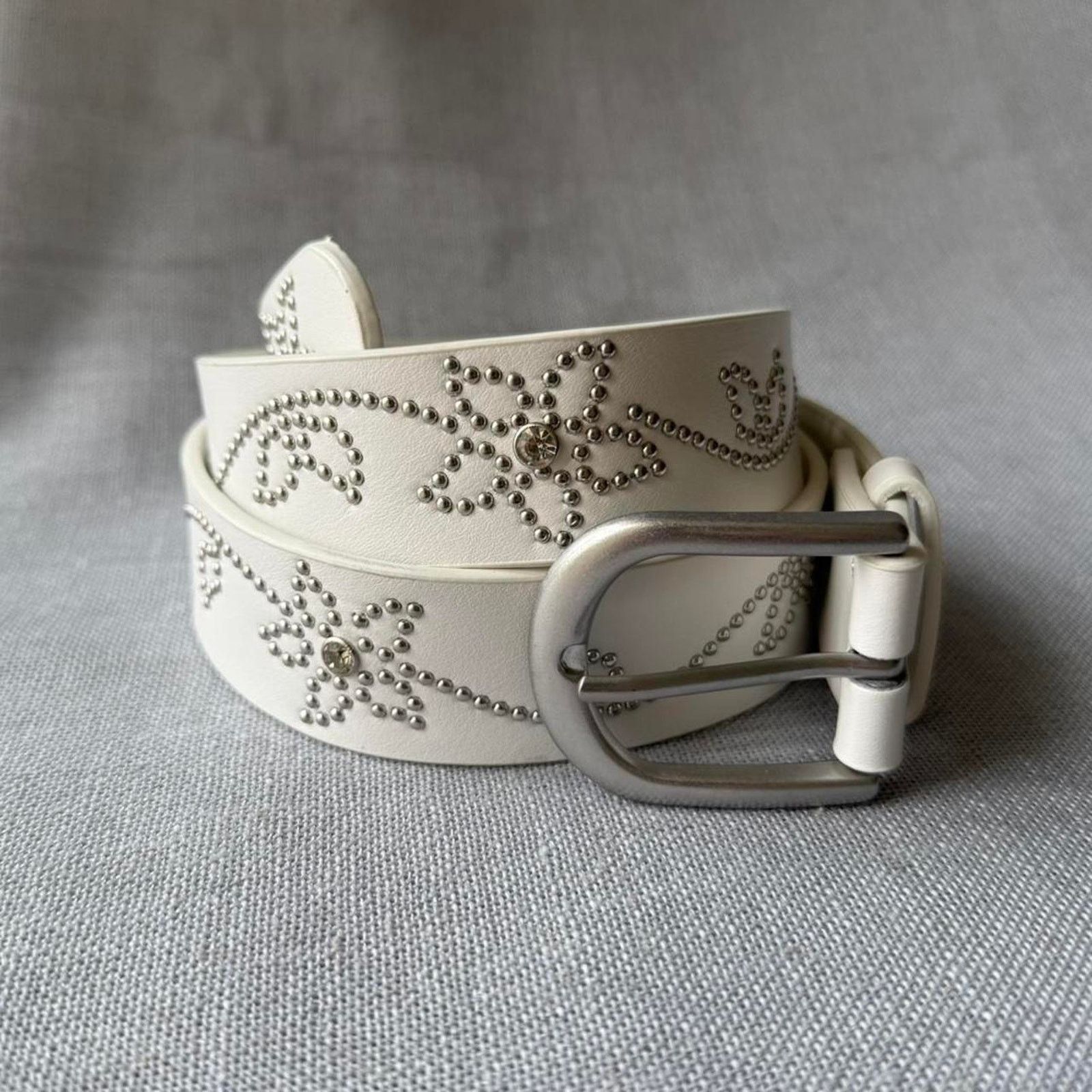 Other White floral studded silver western WMNS2 Size ONE SIZE - 2 Thumbnail