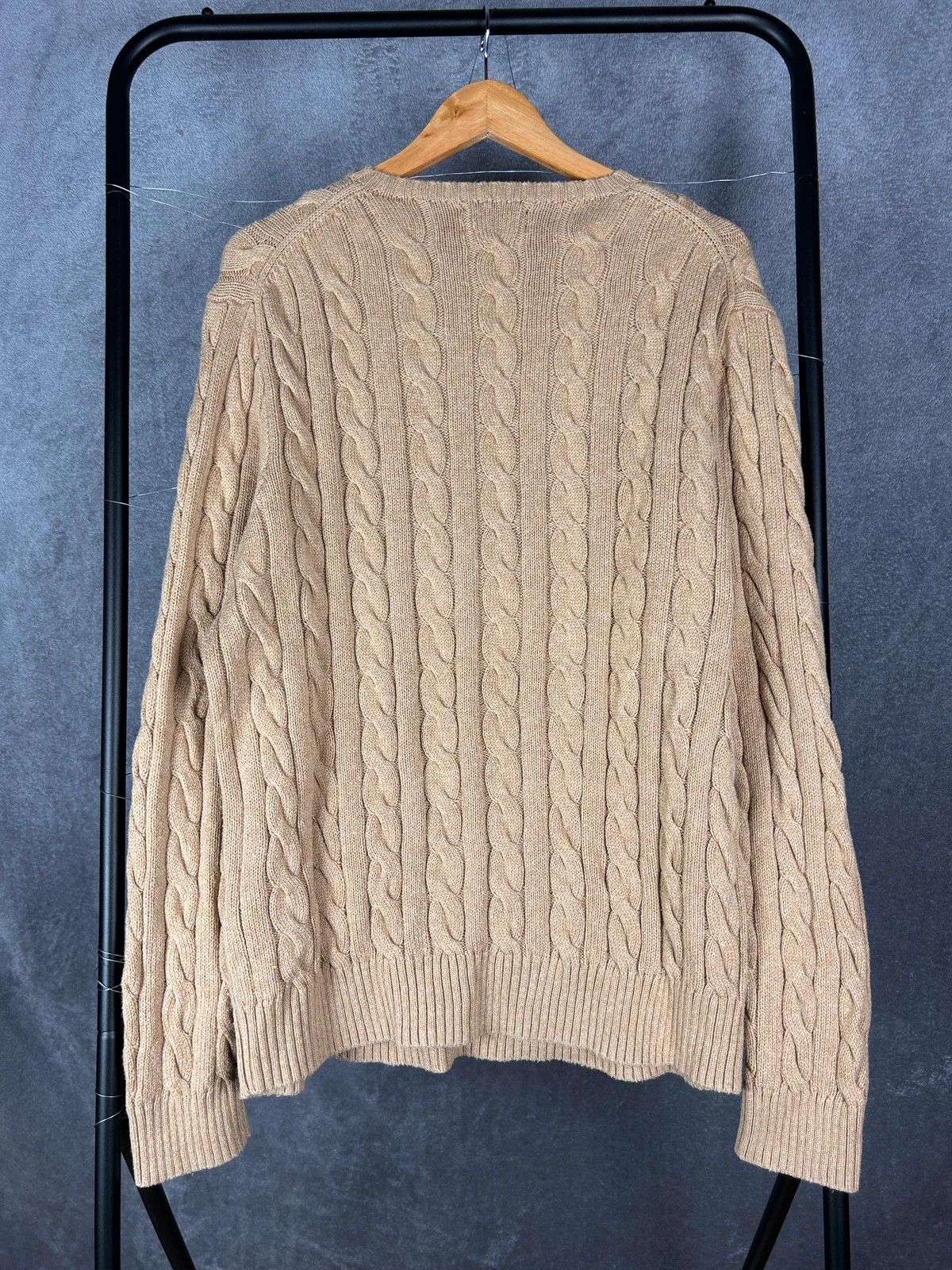 Designer × Polo Ralph Lauren Polo Ralph Lauren beige knitwearold money mini logo pony Size US L / EU 52-54 / 3 - 2 Thumbnail