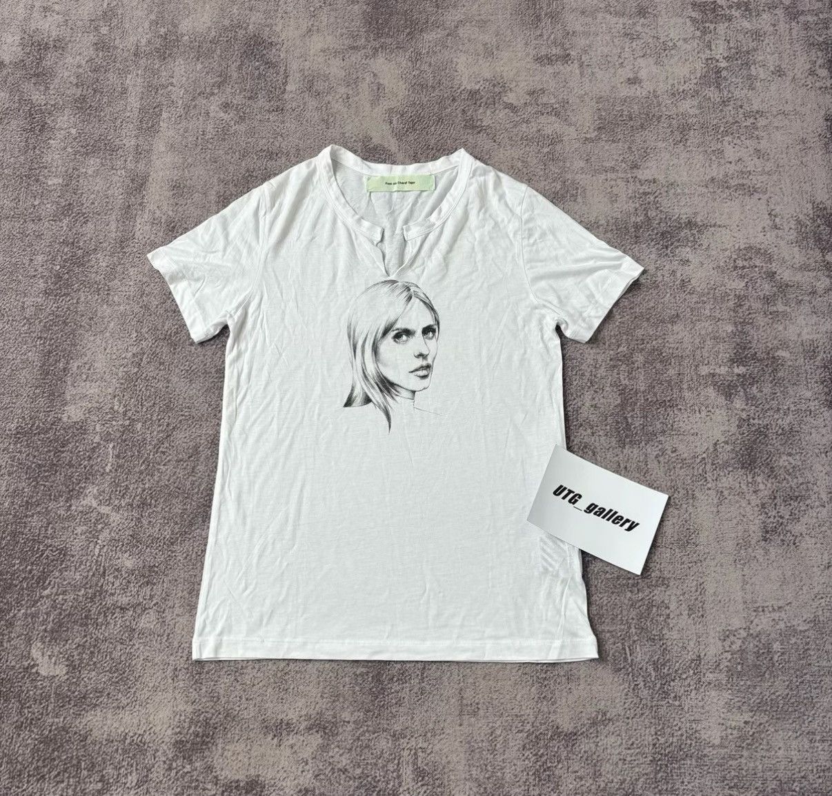 Off‑White White Portrait Short Sleeve Tee