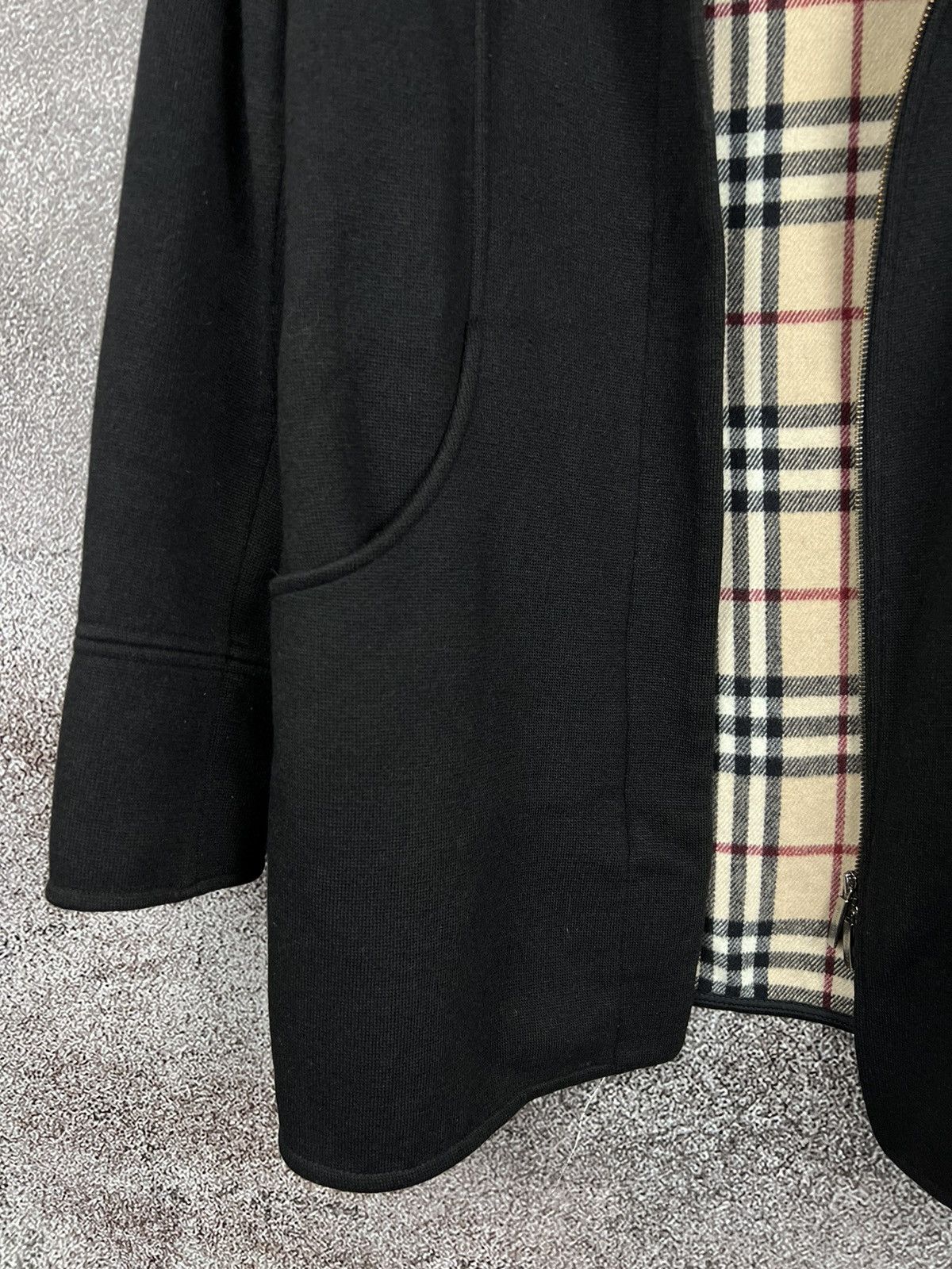 Burberry × Designer Burberry London Hooded Wool Coat nova check zip small logo Size L / US 10 / IT 46 - 4 Thumbnail