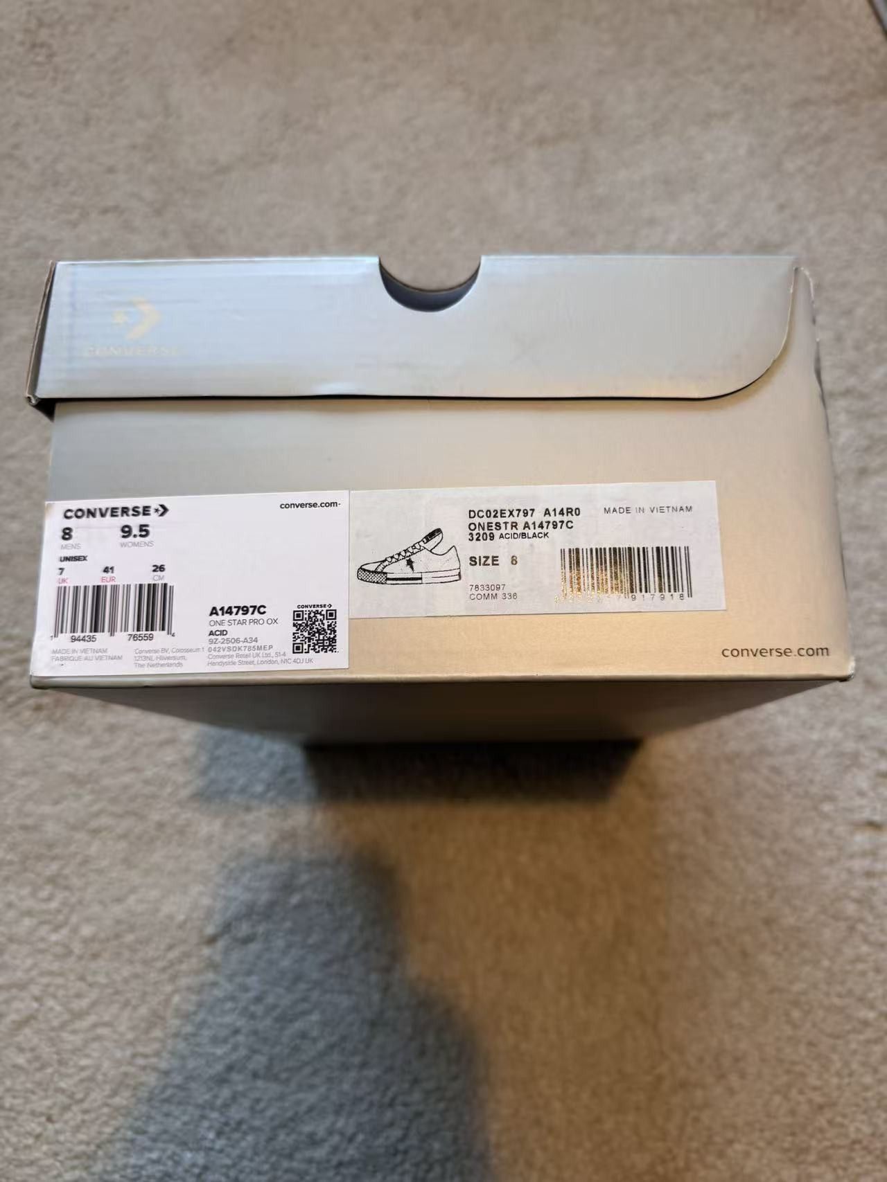 Converse × Rick Owens Drkshdw Rick Owens DRKSHDW x Converse One Star Pro Ox Sneakers Size US 8 / EU 41 - 10 Thumbnail