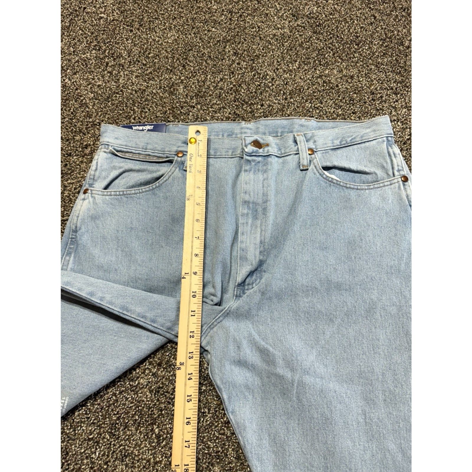 Wrangler VINTAGE? No. Wrangler Jeans 14MWZ Women's Slim Bootcut Blue Denim 15x34 36" Waist 34" Inseam 5-Pocket Size 36" / US 14 / IT 50 - 6 Thumbnail