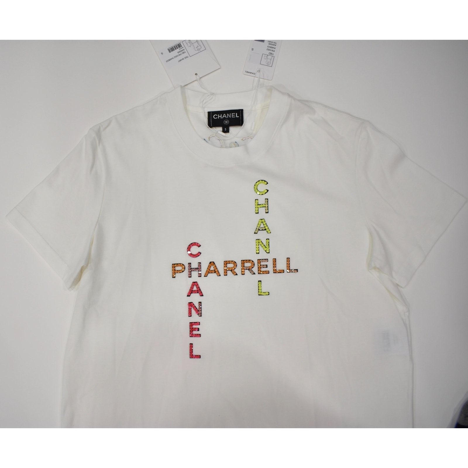 Chanel Chanel X Pharrell Collection Crystal Tee Shirt RARE S Size S / US 4 / IT 40 - 3 Thumbnail