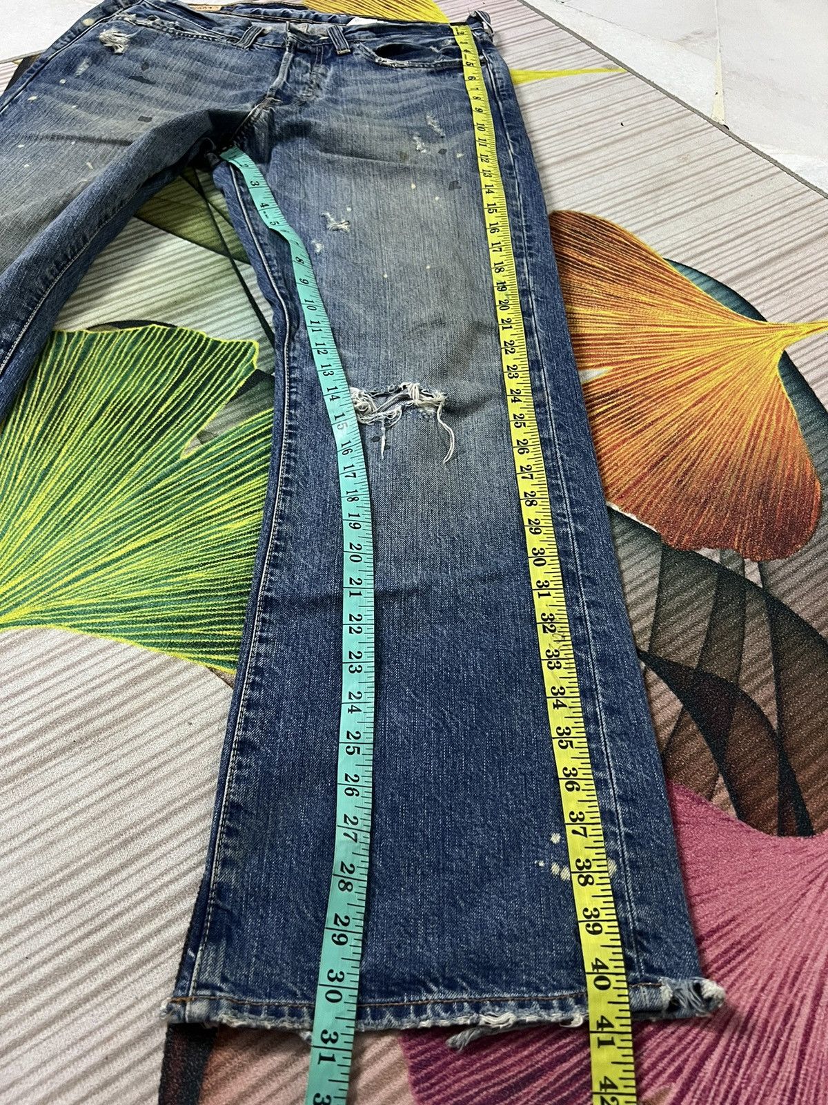 Abercrombie & Fitch 💥FLARE💥VTG ABERCROMBIE & FITCH FLARE RIPPED JEANS VERY RARE Size US 32 / EU 48 - 15 Thumbnail