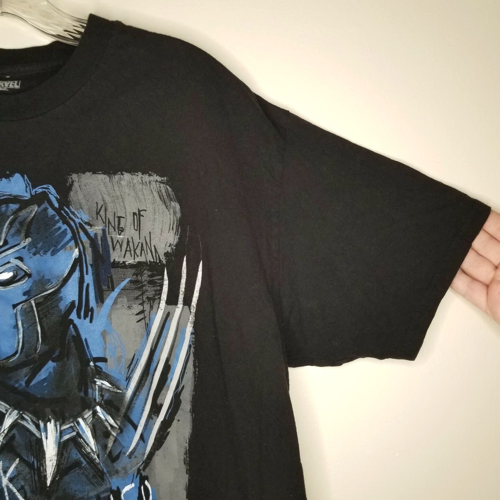 Vintage Marvel Black Panther Short Sleeve Graphic T-Shirt XL Men Black Panther Model XL Size US XL / EU 56 / 4 - 3 Thumbnail