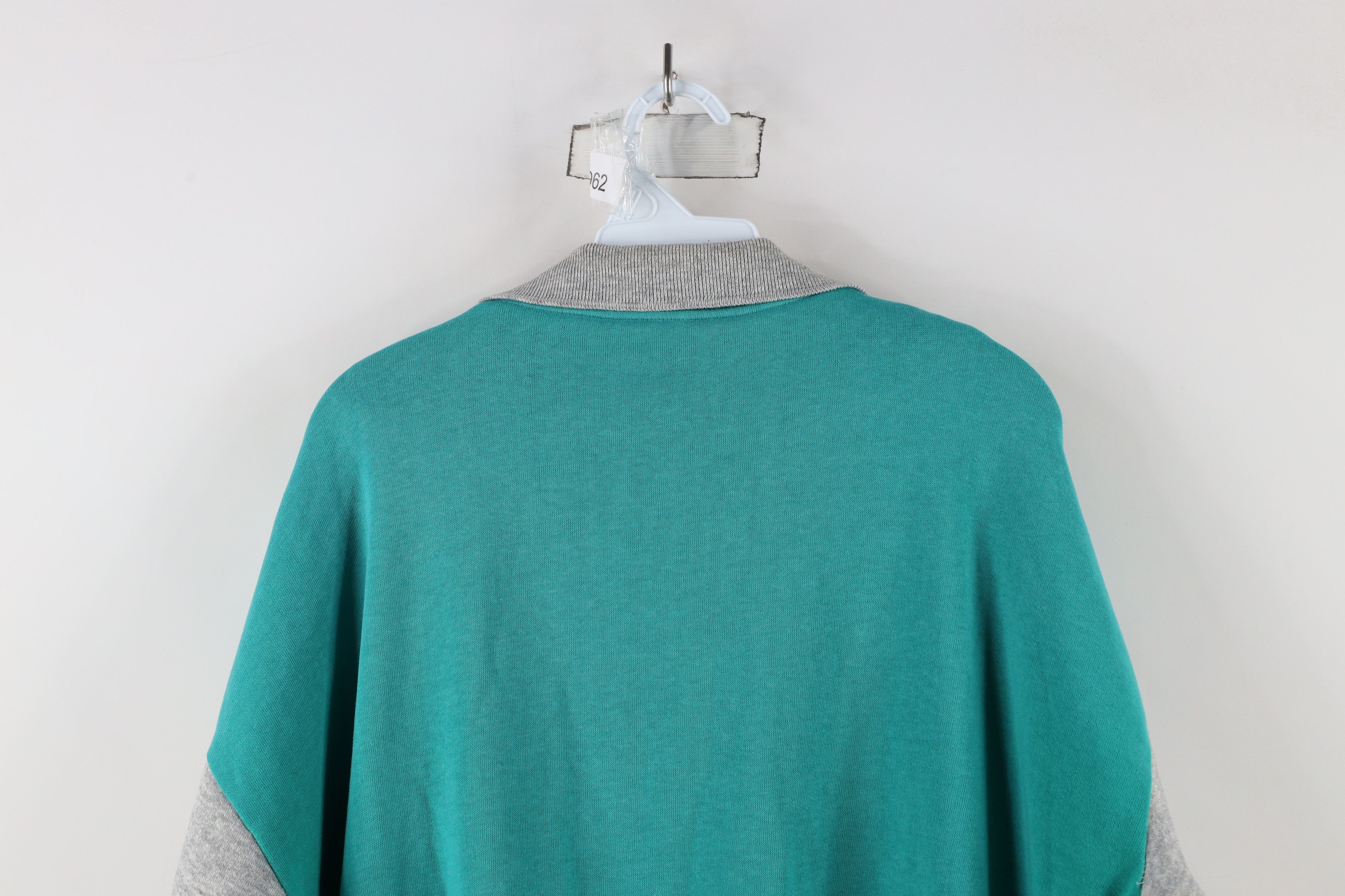 Vintage Vintage 90s Streetwear Block Collared Pullover Sweatshirt Size US XL / EU 56 / 4 - 10 Thumbnail