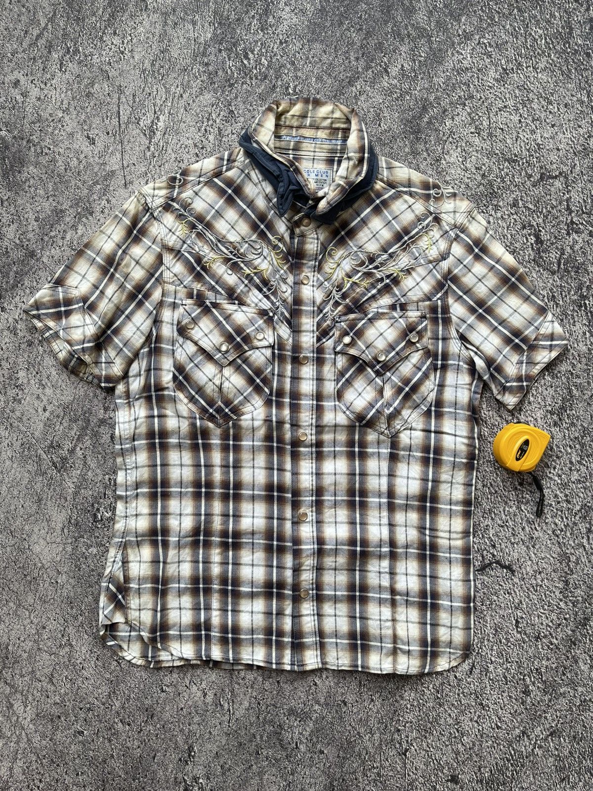 Japanese Brand Nicole club for men tribal poem shirt Size US M / EU 48-50 / 2 - 1 Thumbnail